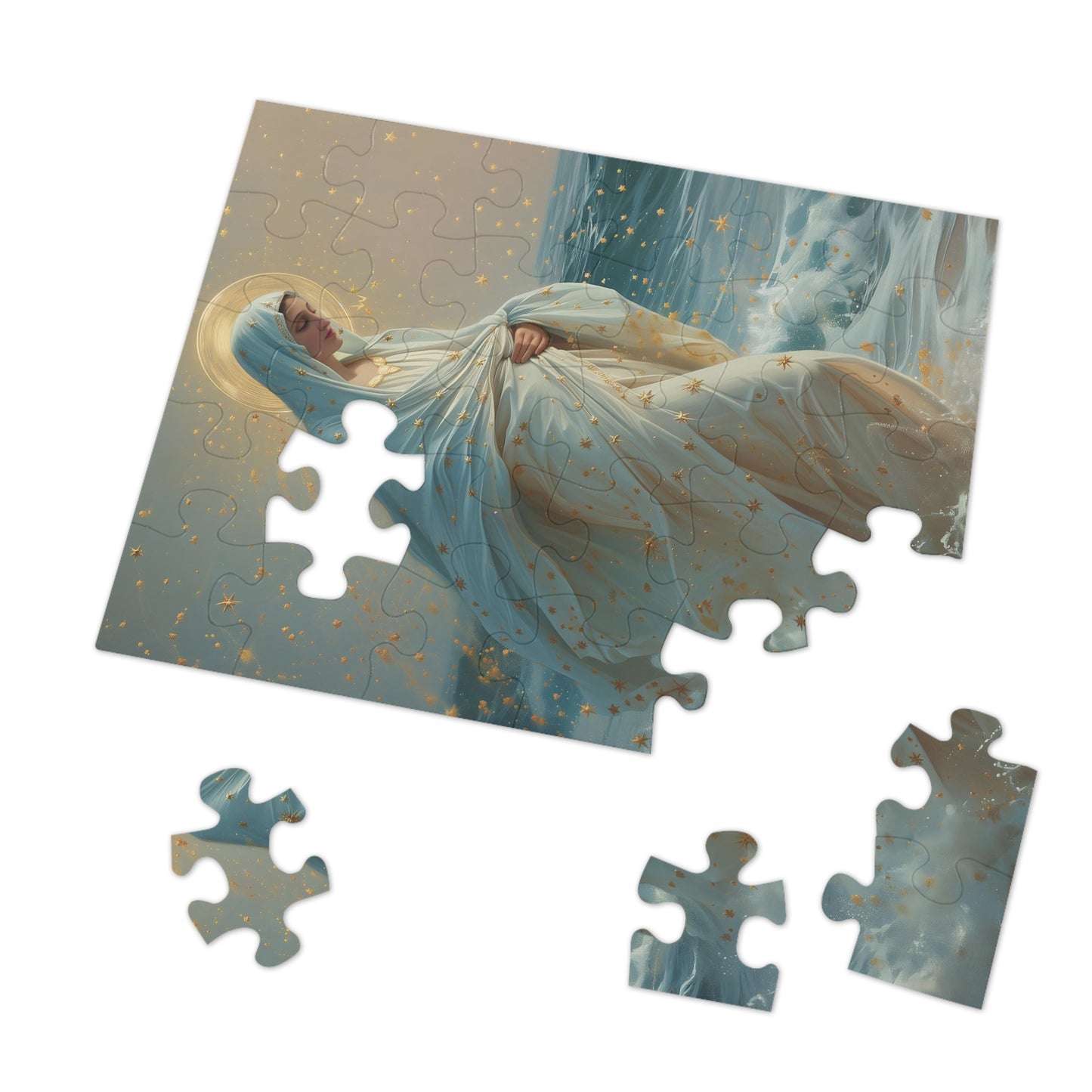 Guiding Light - Our Lady, Star of the Sea - Puzzle & Keepsake Tin - Religious Puzzle (30, 110, 252, 500,1000-Piece) - Mary Art Puzzle