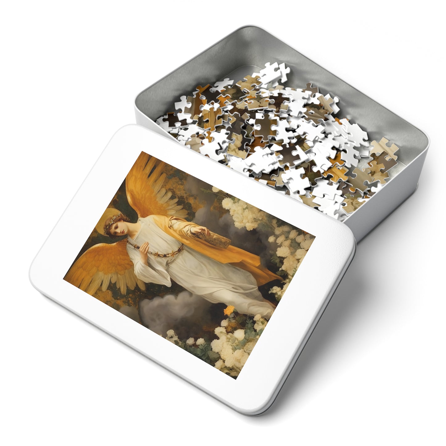 Saint Gabriel the Archangel - Puzzle and Keepsake Tin - Religious Jigsaw Puzzle (30, 110, 252, 500,1000-Piece) - Religious Puzzle