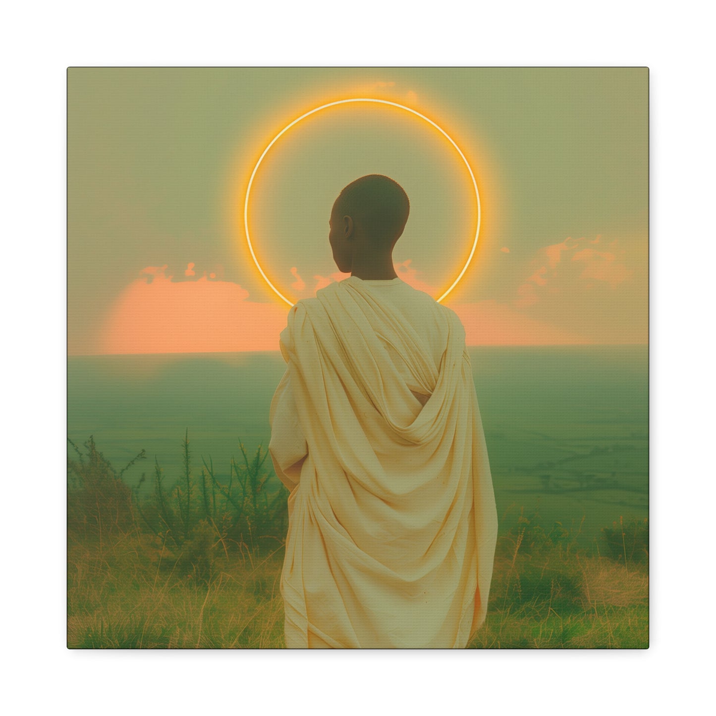 Saint Charles Lwanga -  Museum Wrapped Canvas - Sanctified Souls Print - Religious Art for your Home - Catholic Patron Saint Art