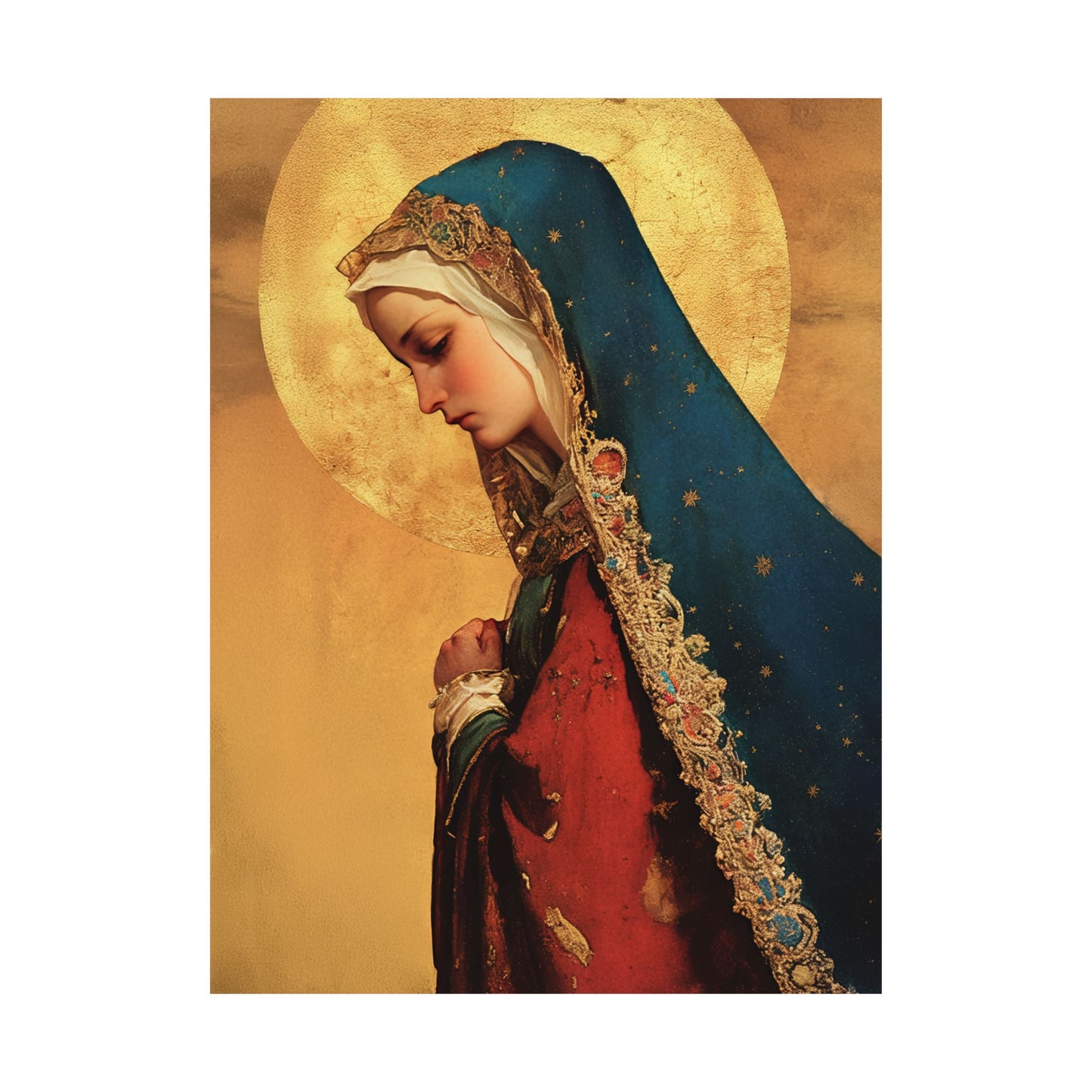 Our Lady of Mercy / Our Lady of Ransom -  Catholic Art - Multiple Sizes - Premium Posters - Catholic Art - Christian Home - Mother Mary