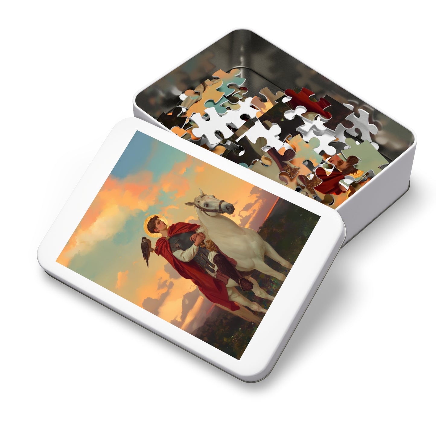 Saint Tryphon - Puzzle & Keepsake Tin - Religious Jigsaw Puzzle (30, 110, 252, 500,1000-Piece)