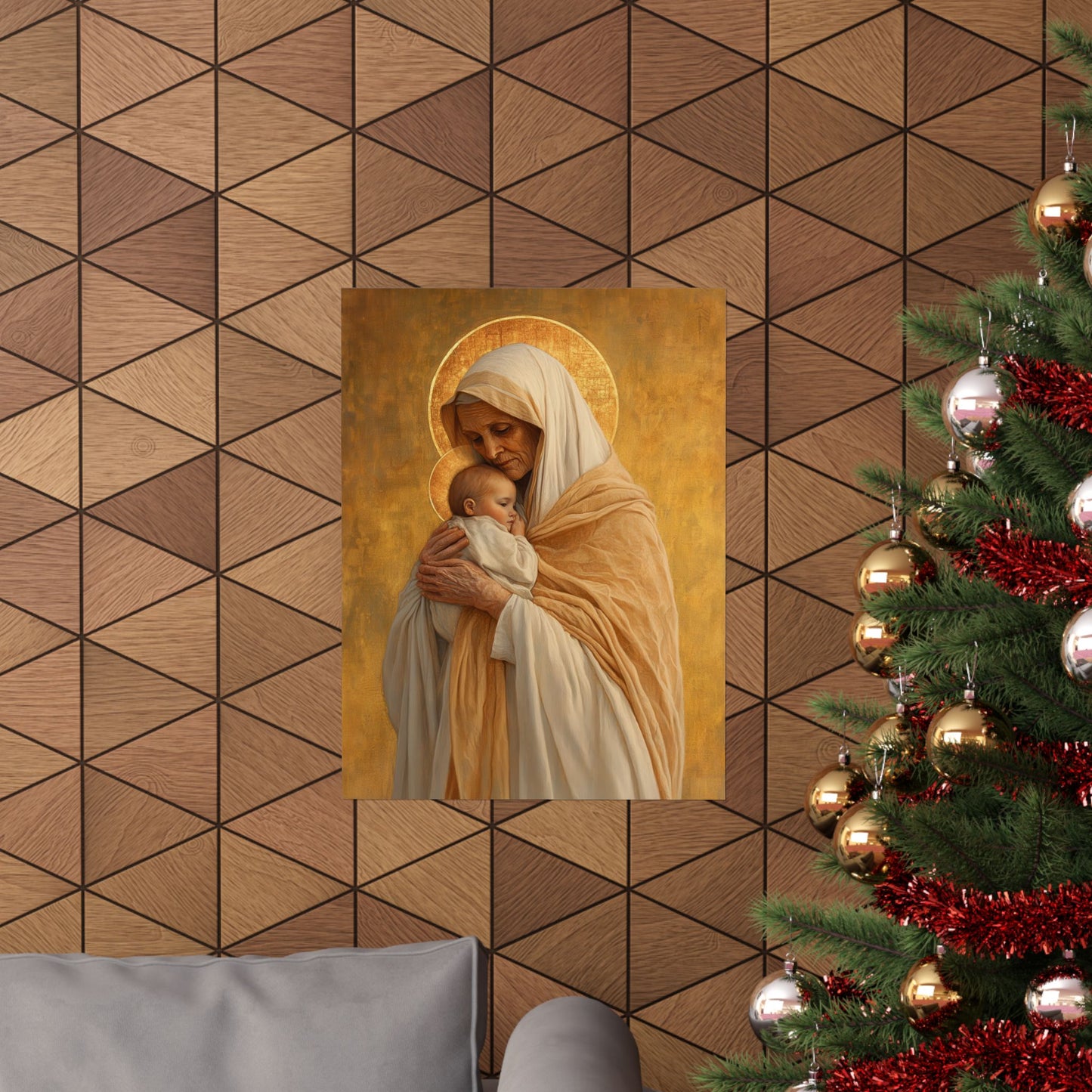 Saint Anna the Prophetess - Sanctified Souls Print - Multiple Sizes - Premium Posters - Catholic Art - Christian Home Decor Artwork