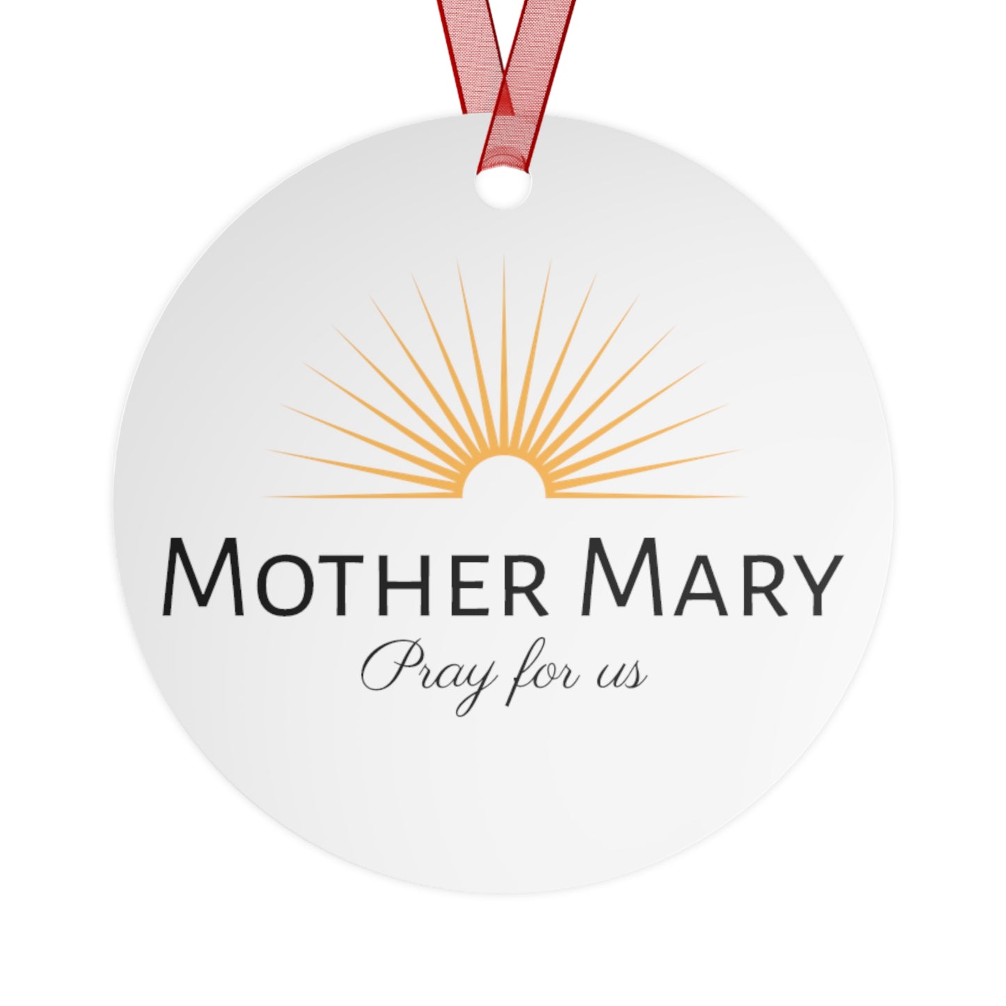 The Love That Stays - Mother Mary and the Christ Child - Metal Ornament - Religious Holiday Christmas Ornament and Keepsake - Prayer