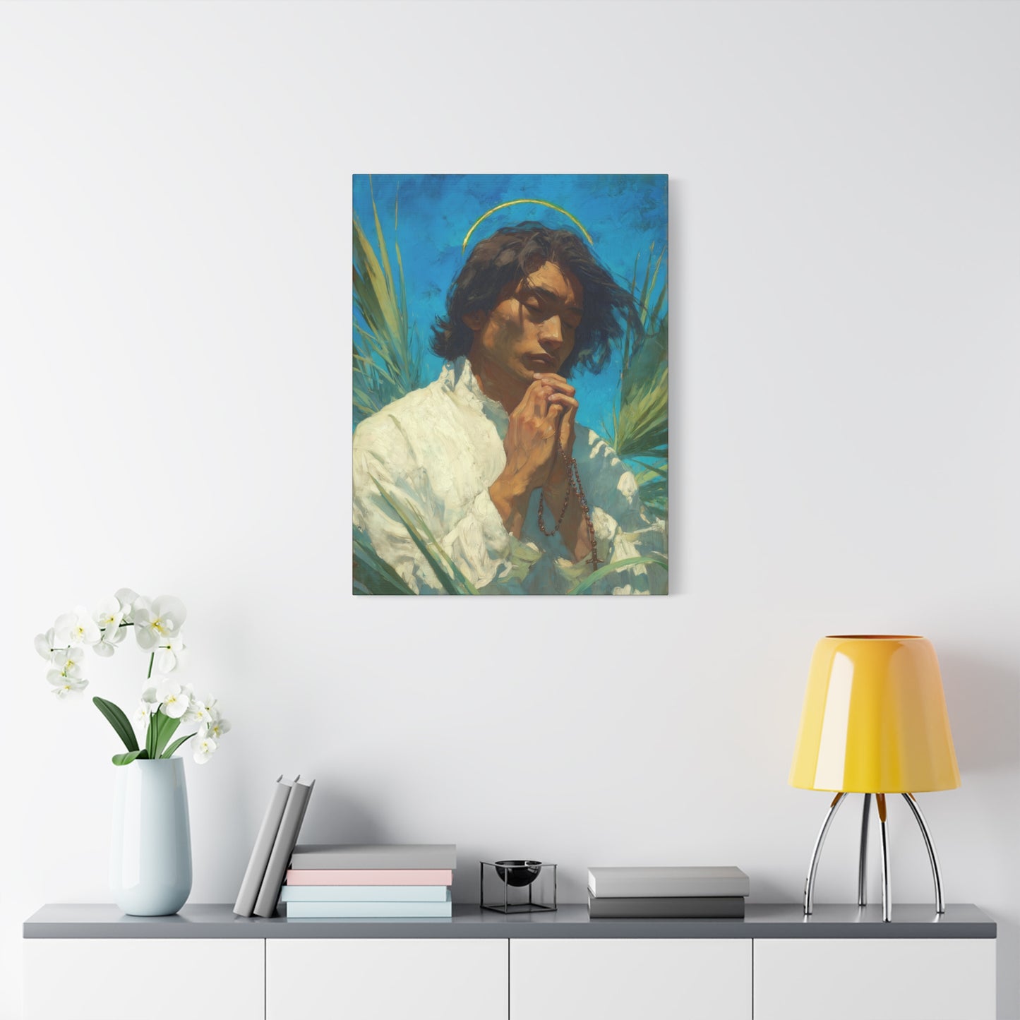 Saint Lorenzo Ruiz - Multiple Sizes - Catholic Home art - Museum Wrapped Canvas - Sanctified Souls Print - Catholic Martyr Art