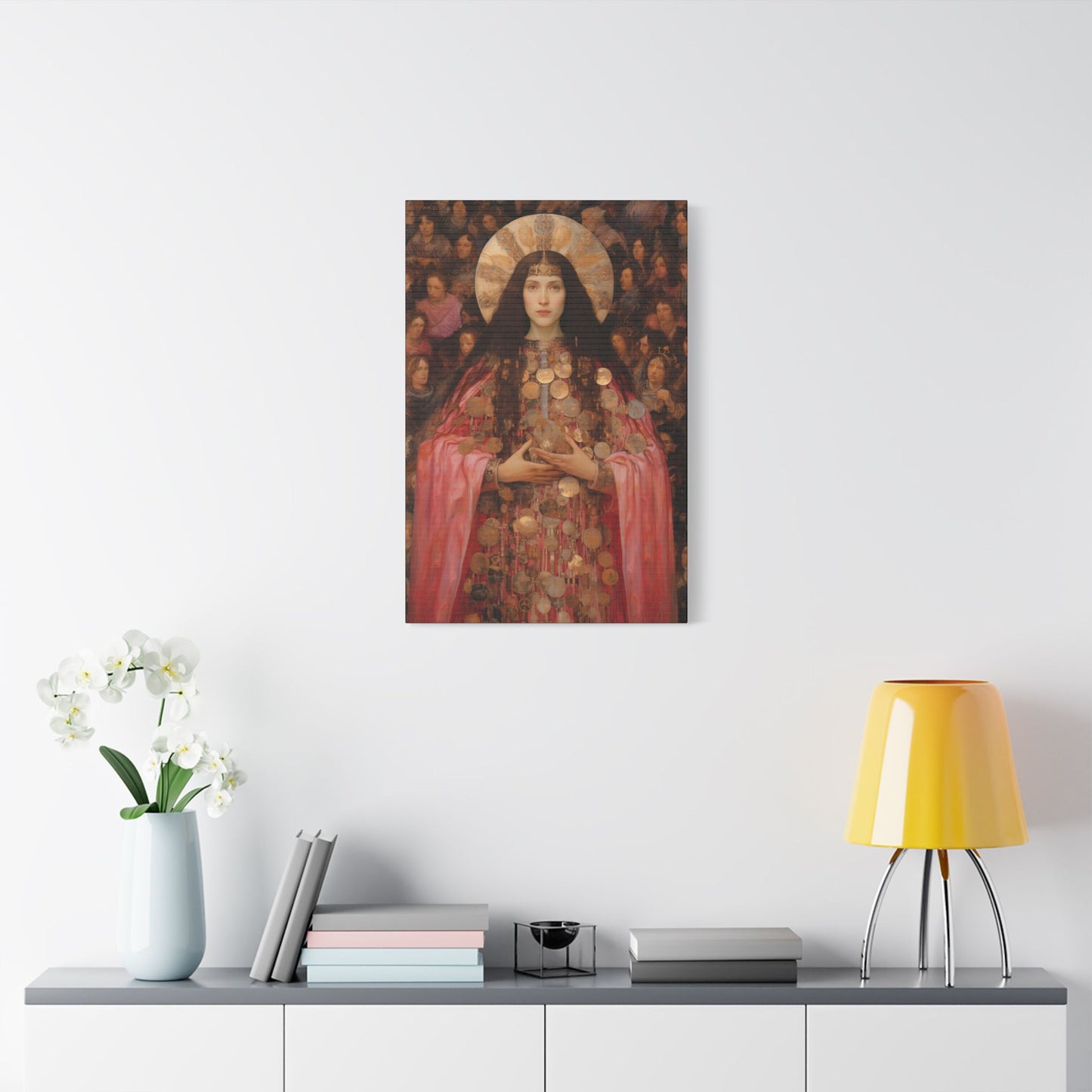 Saint Praxedes Canvas Print - Multiple Sizes - Catholic Home art - Gallery Wrapped Canvas - Sanctified Souls Print