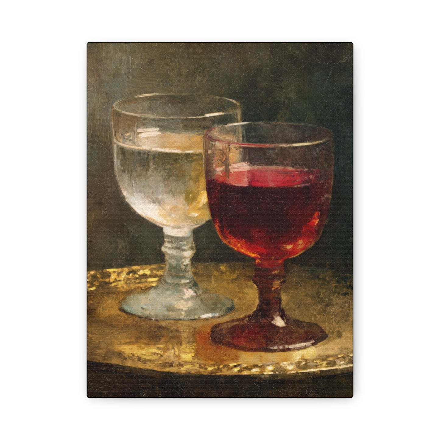 Cana and the Miracle of Abundance - Water into Wine - Gallery Wrapped Canvas - Print - Religious Art for your Home - Catholic Art Print