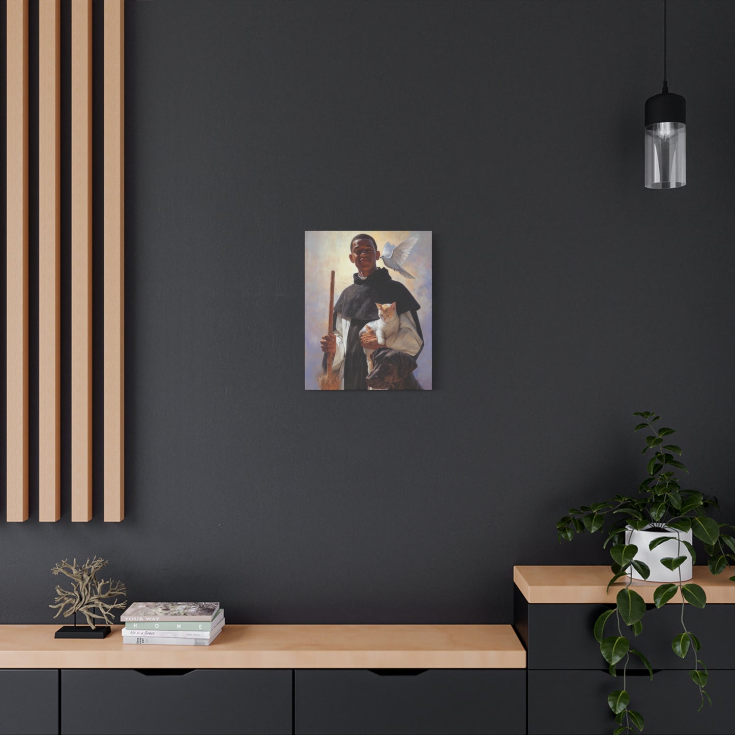 Saint Martin de Porres - Gallery Wrapped Canvas - Print - Religious Art for your Home - Catholic Art