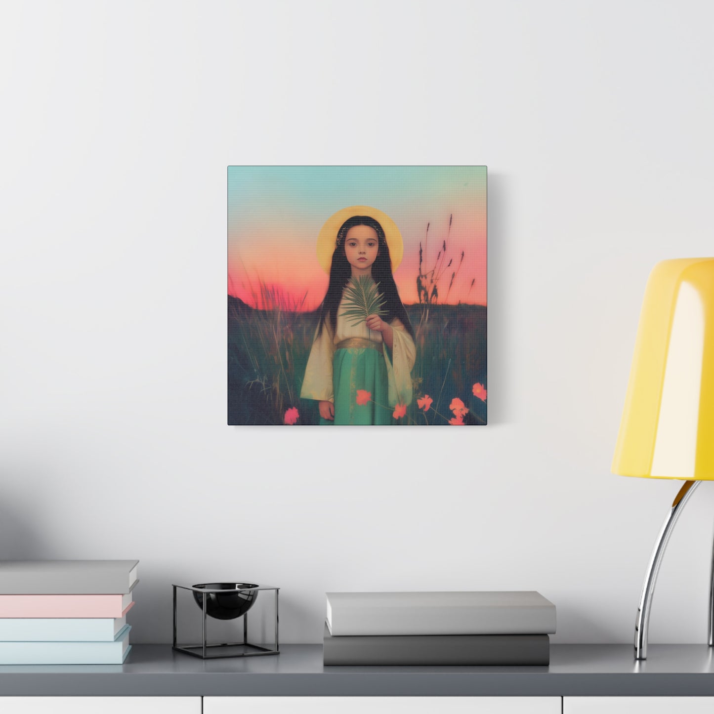 Saint Charity - Multiple Sizes - Catholic Home art - Museum Wrapped Canvas - Sanctified Souls Print - Martyr Saint