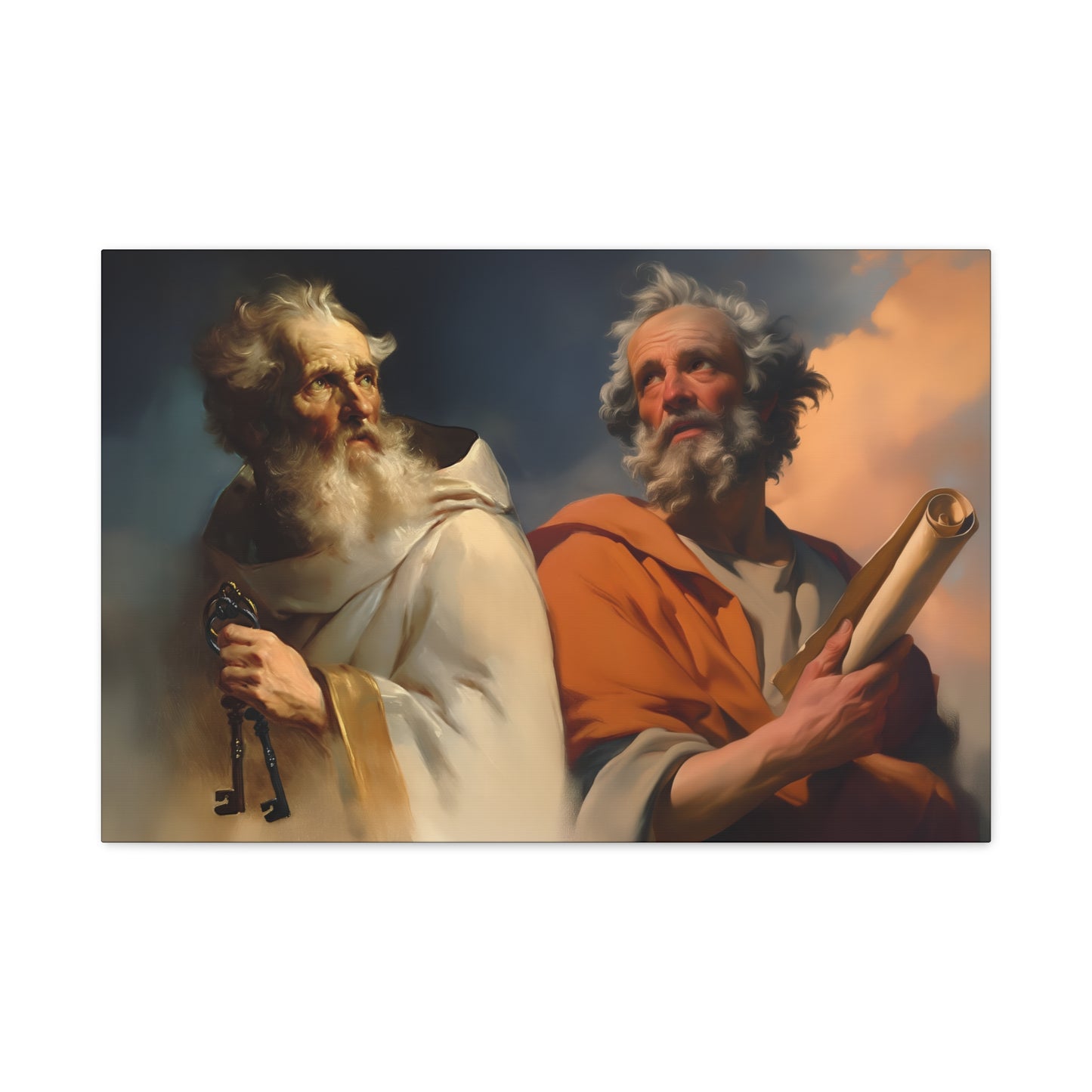 Saint Peter and Saint Paul - Museum Wrapped Canvas - Print - Religious Art for your Home - Christian print