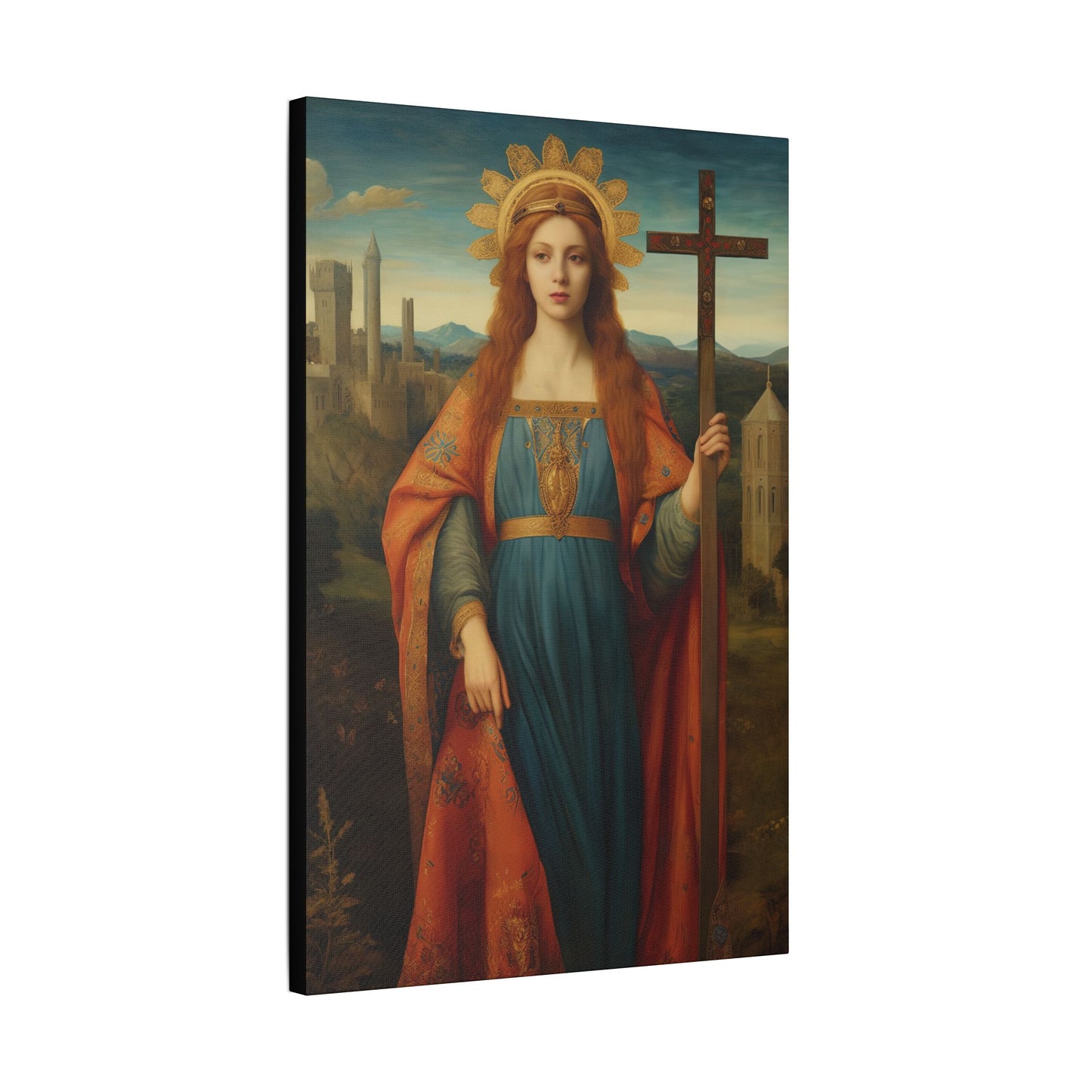 Saint Helena Canvas Print - Multiple Sizes - Catholic Home art - Museum Wrapped Canvas - Sanctified Souls Print
