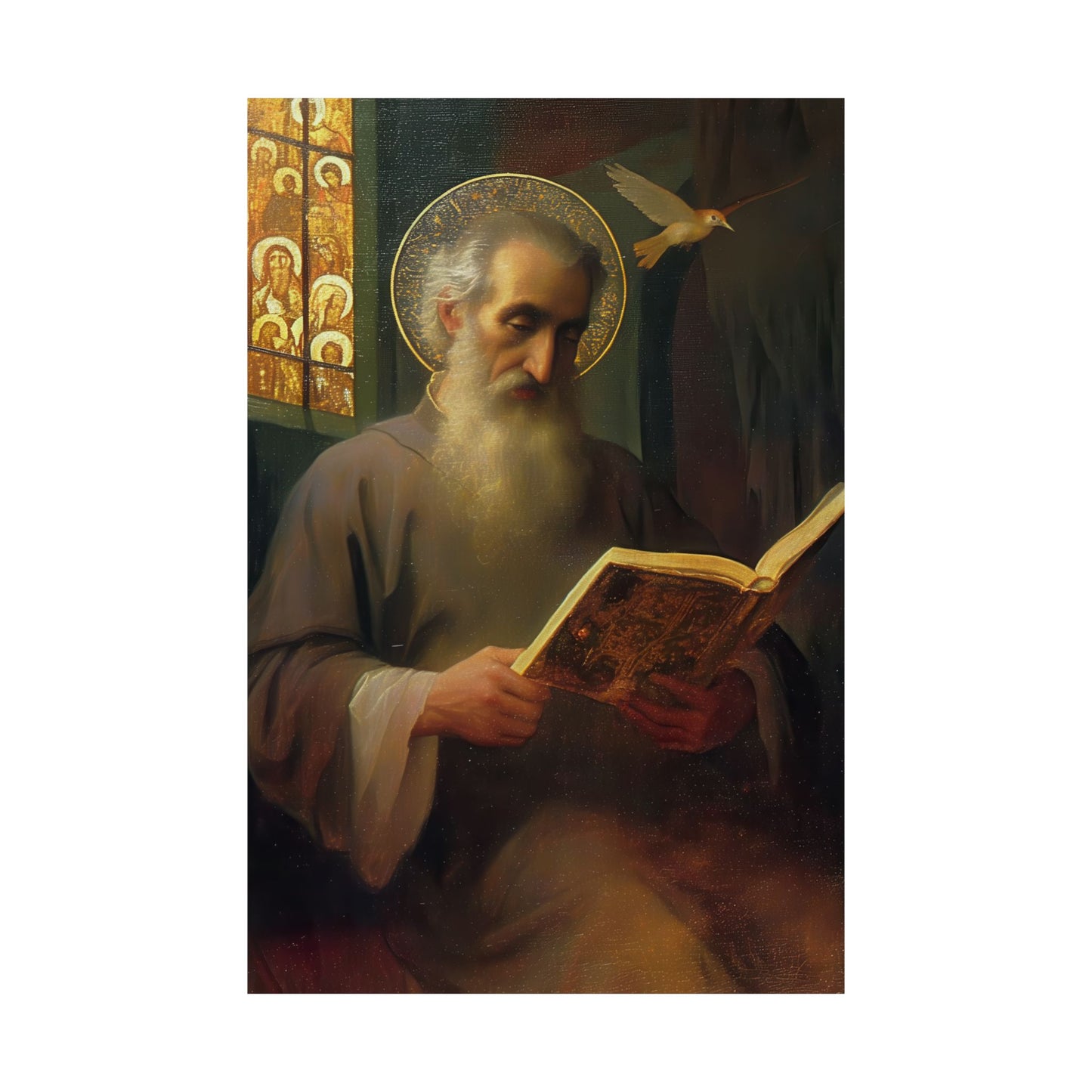 Saint Issac of Armenia - Sanctified Souls Print - Multiple Sizes - Premium Posters - Catholic Art - Christian Home Decor Artwork