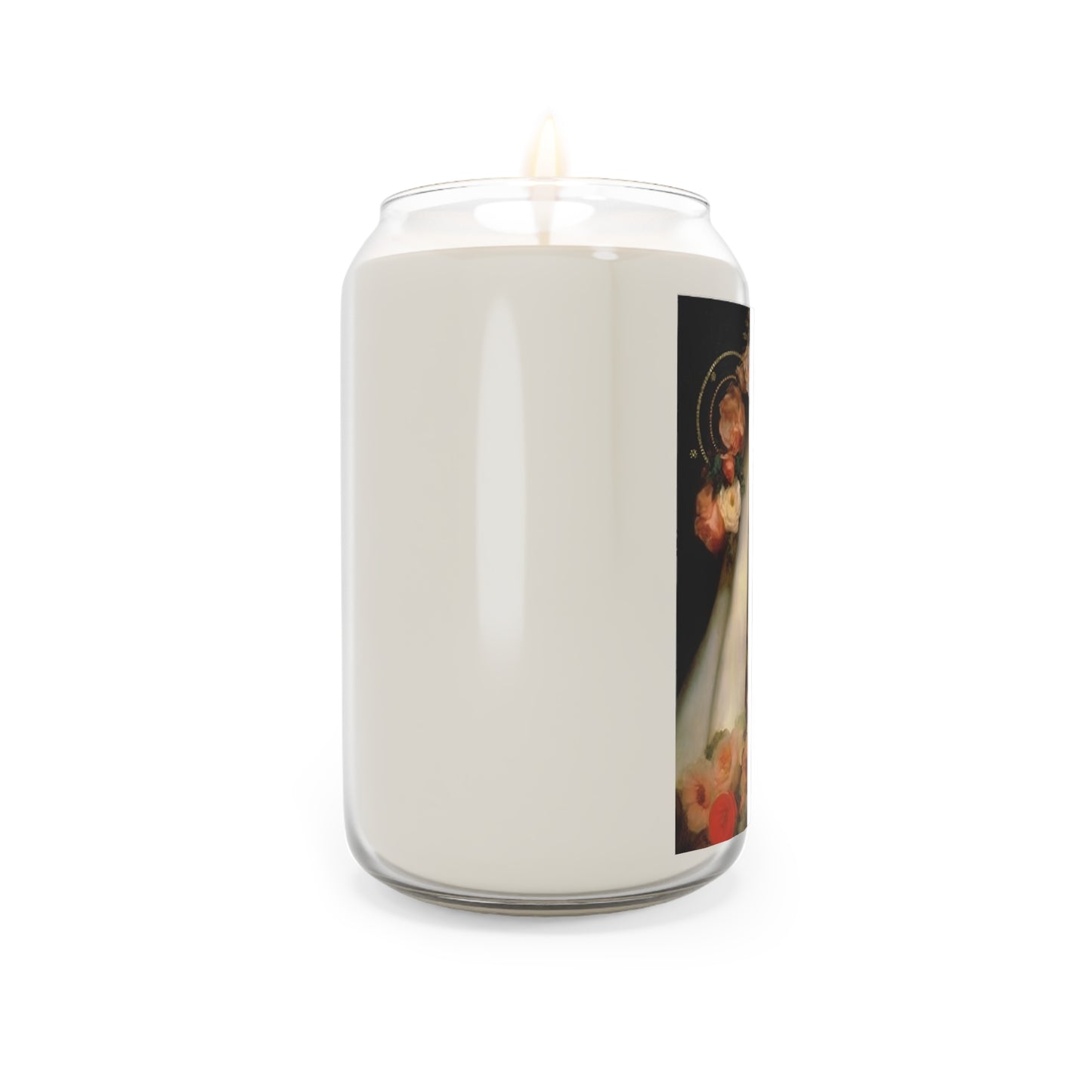 Saint Rose of Lima Scented Prayer Candle - Large sized Religious Catholic Candle - Patron Saint of Florists, gardeners