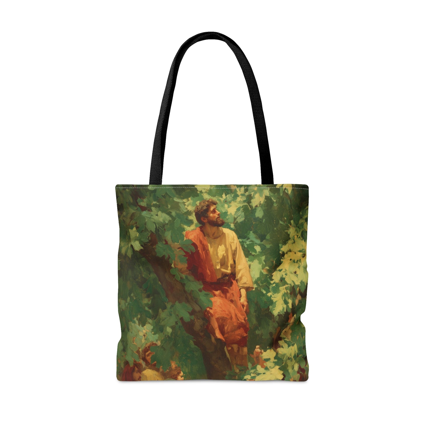 Zacchaeus - Tote Bag - Large Medium Small Faith Art Bag - Catholic Faith Purse