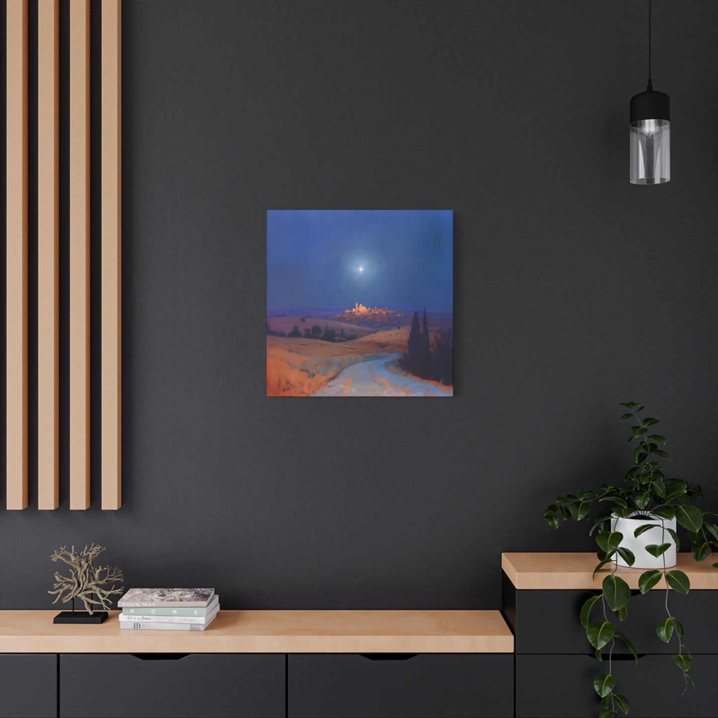 Bethlehem Wrapped in the Light of His Coming - Gallery Wrapped Canvas - Print - Religious Art for your Home - Catholic