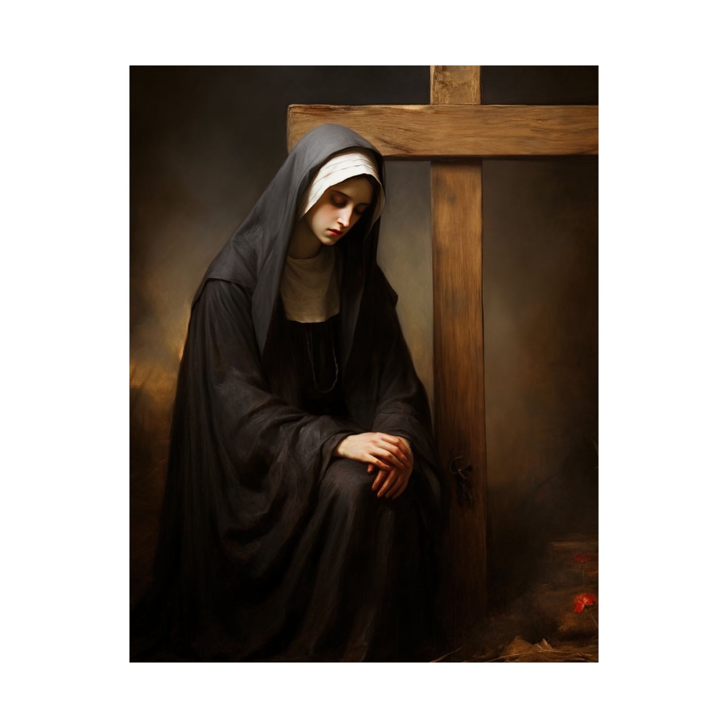 Saint Clare of Montefalco Print - Sanctified Souls Print - Multiple Sizes - Premium Matte Vertical Posters