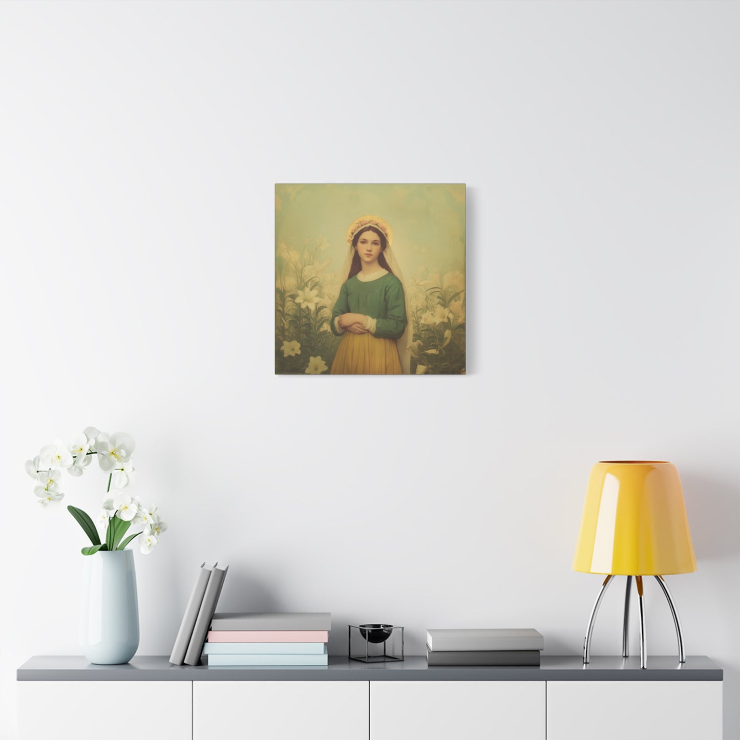 Saint Maria Goretti -  Museum Wrapped Canvas - Sanctified Souls Print - Religious Art for your Home - Catholic Patron Saint Art