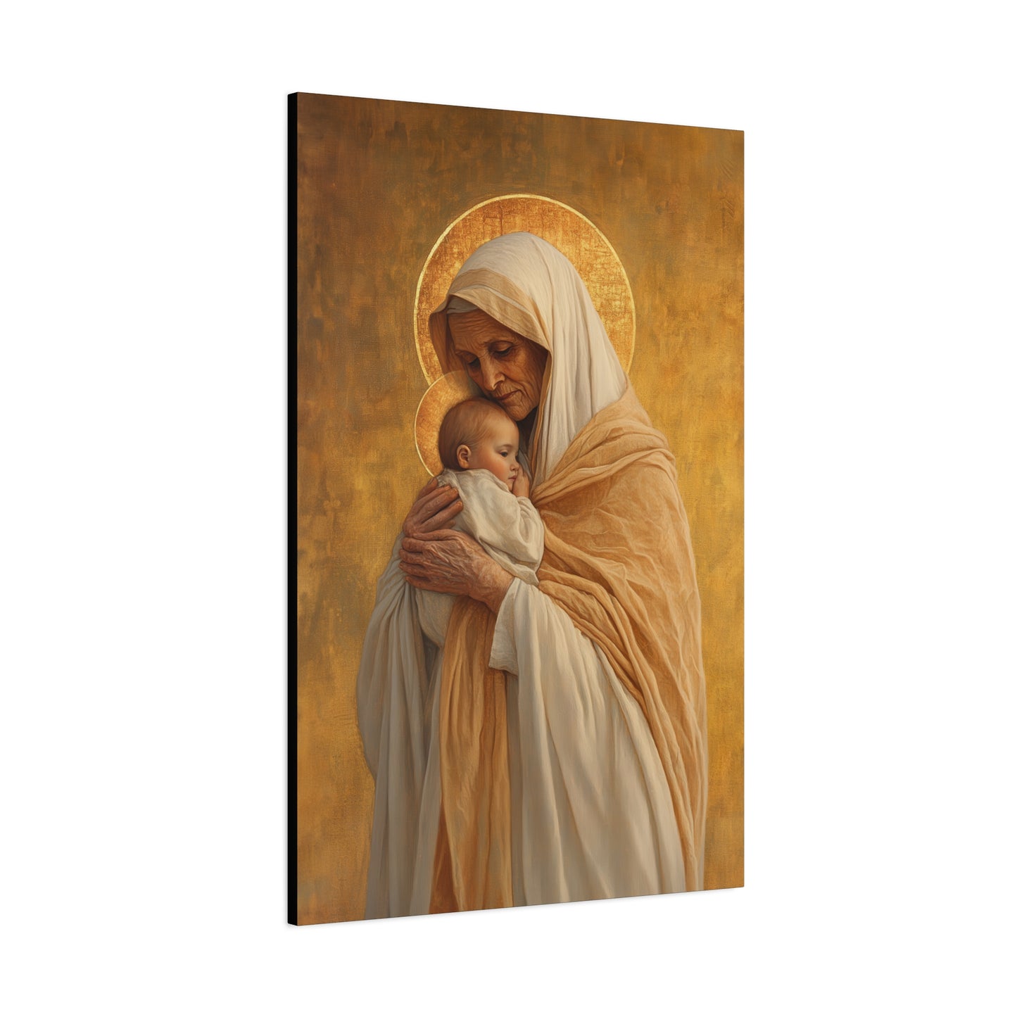 Saint Anna the Prophetess - Museum Wrapped Canvas - Print - Religious Art for your Home - Christian print - Prayer Room Art - Catholic