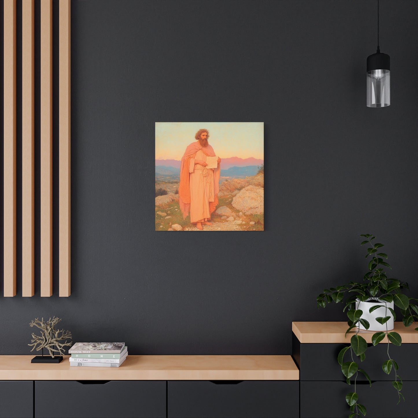 Obadiah - Keeper of the Lord's Warning and Mercy - Gallery Wrapped Canvas - Print - Religious Art for your Home - Catholic Art