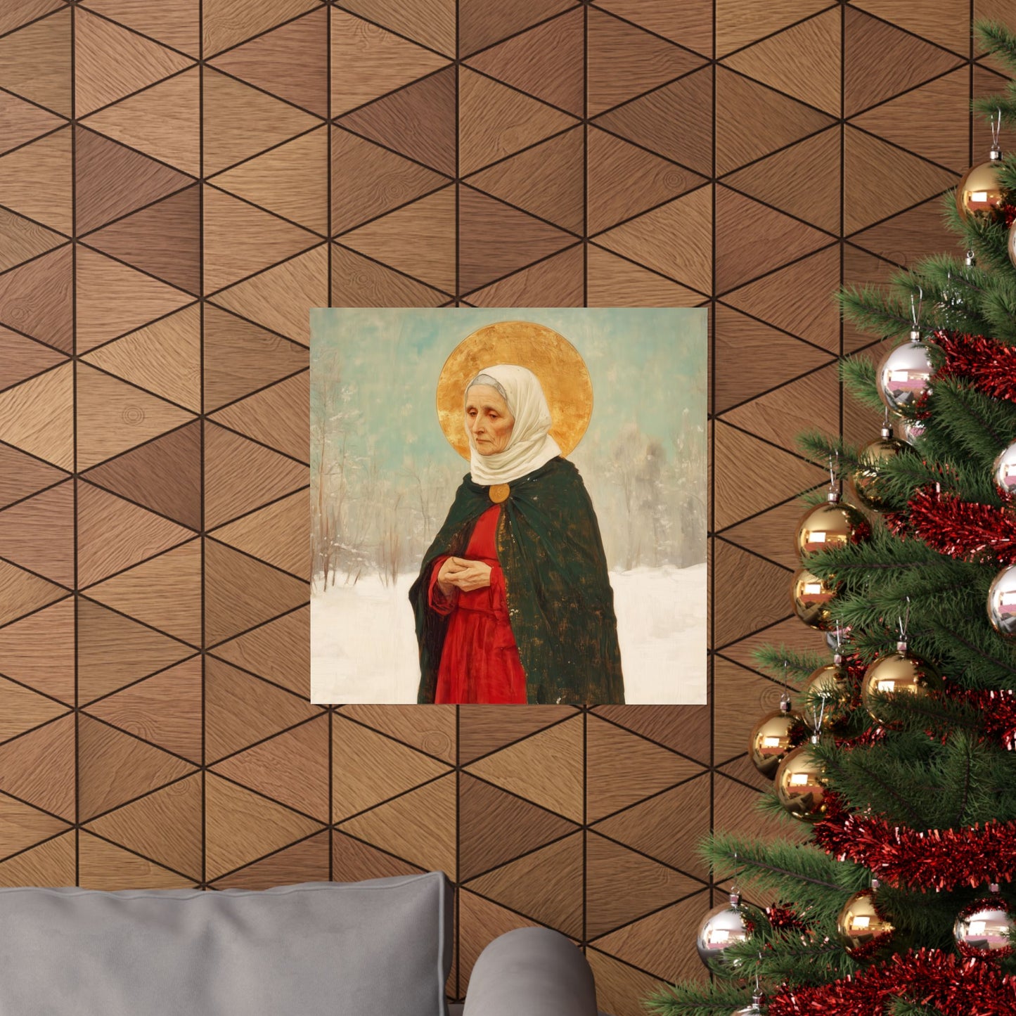 Saint Xenia - Russian Saint Art - Sanctified Souls Print - Multiple Sizes - Premium Matte Vertical Posters