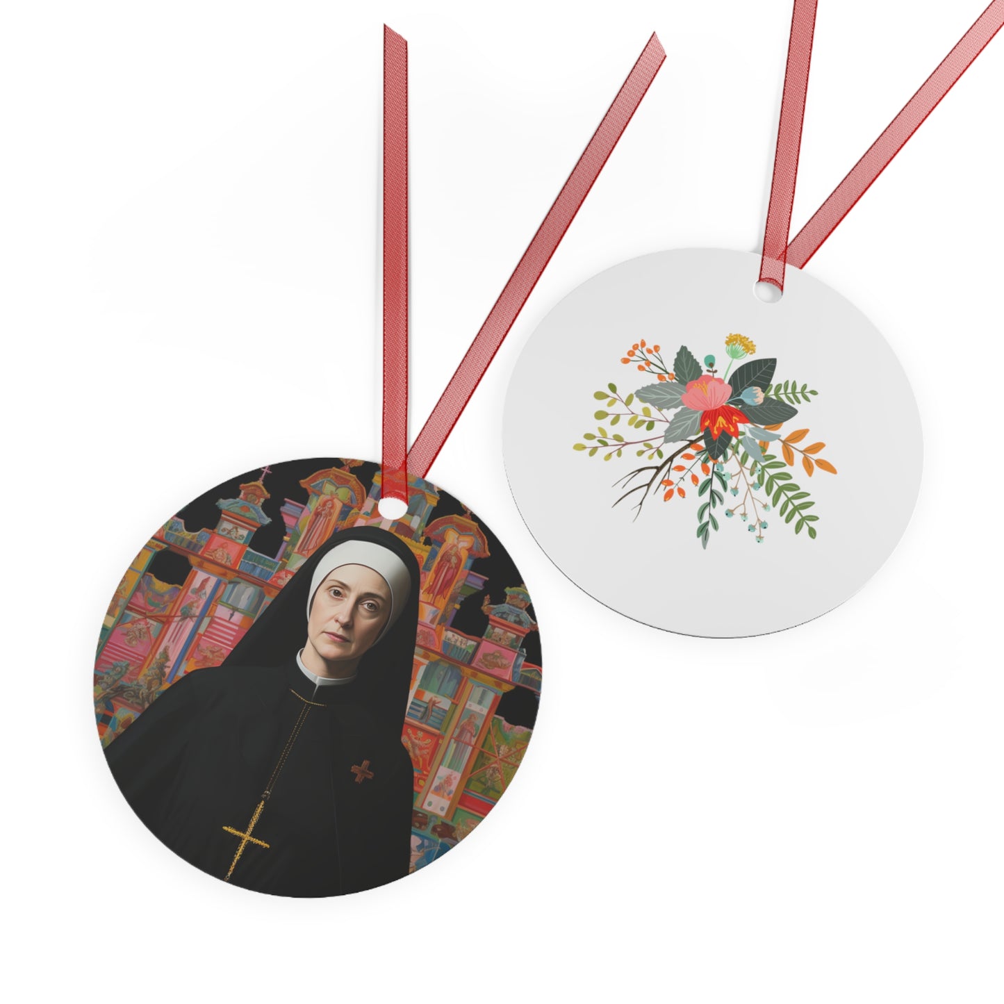 Blessed Mary Angela Truszkowska Metal Ornament - Religious Holiday Christmas Ornament and Keepsake - Double sided Keepsake Ornament