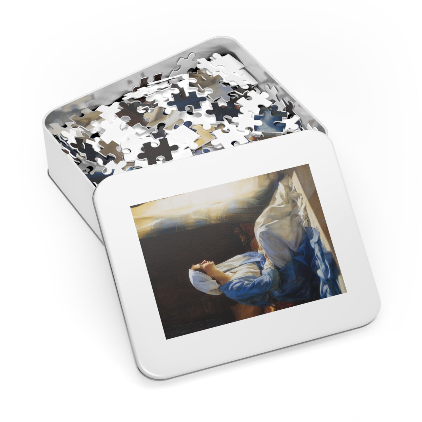 Mary's Yes - Quiet Fiat - Mother Mary - Marian Art - Puzzle - Keepsake Tin - Jigsaw Puzzle (30, 110, 252, 500,1000-Piece)