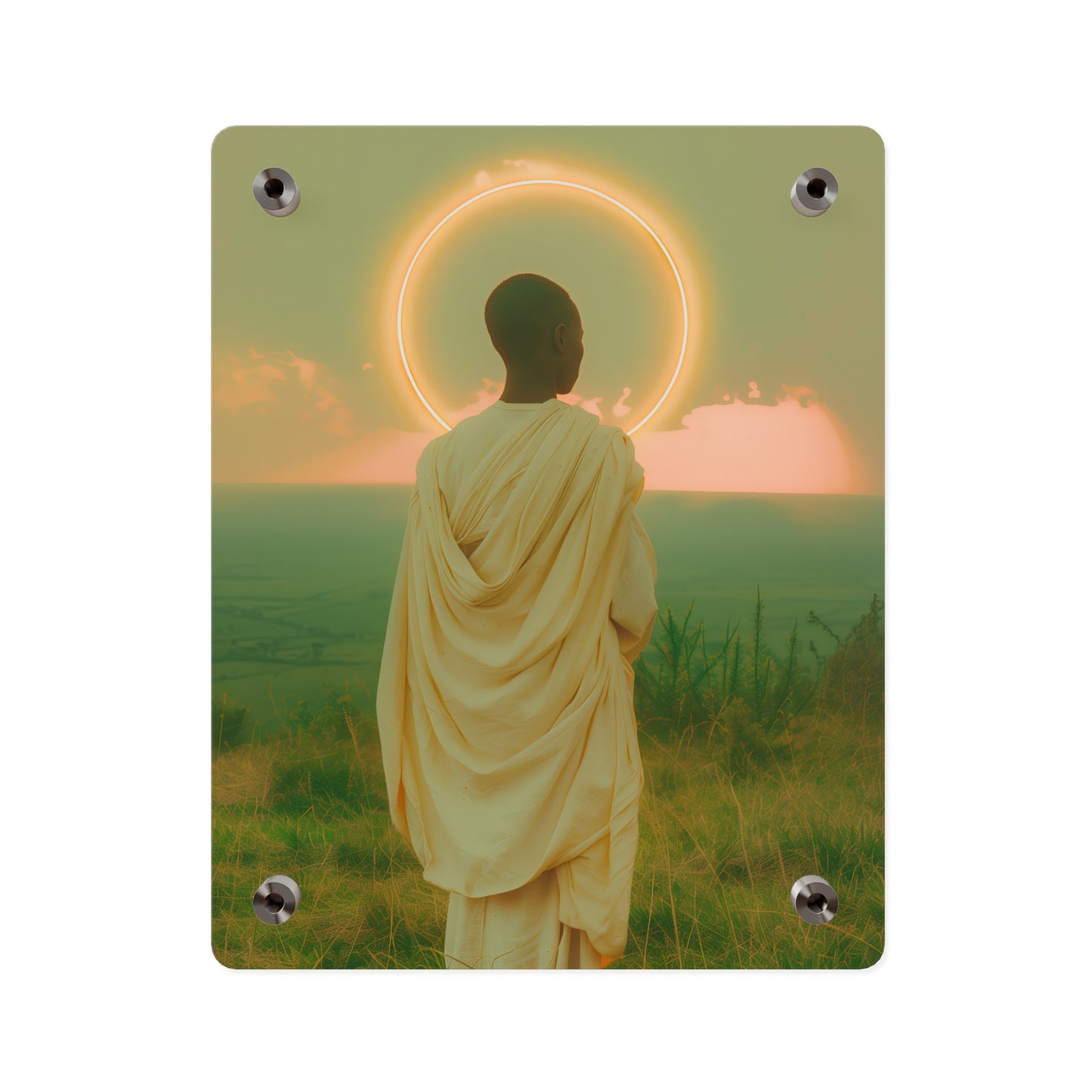 Saint Charles Lwanga Wall Art Panel - Ready to Hang Acrylic Print - Catholic Saint Art - Patron Saint Print - No Frame needed