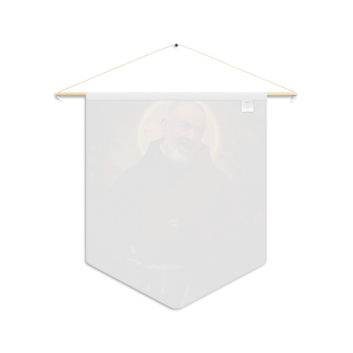 Saint Padre Pio Wall Banner / Wall Hanging / Pennant - Prayer room art - Catholic Home Art - Large Saint Art for your home - 18" x 21"