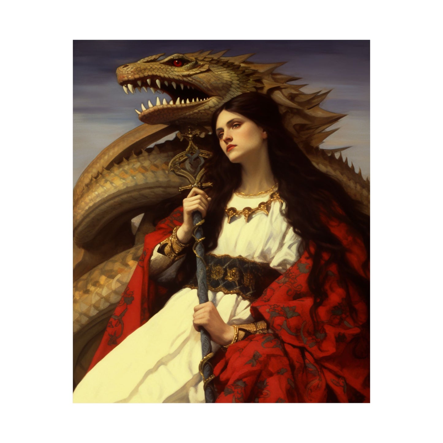 Saint Martha of Bethany - Sanctified Souls Print - Multiple Sizes - Premium Matte Vertical Posters