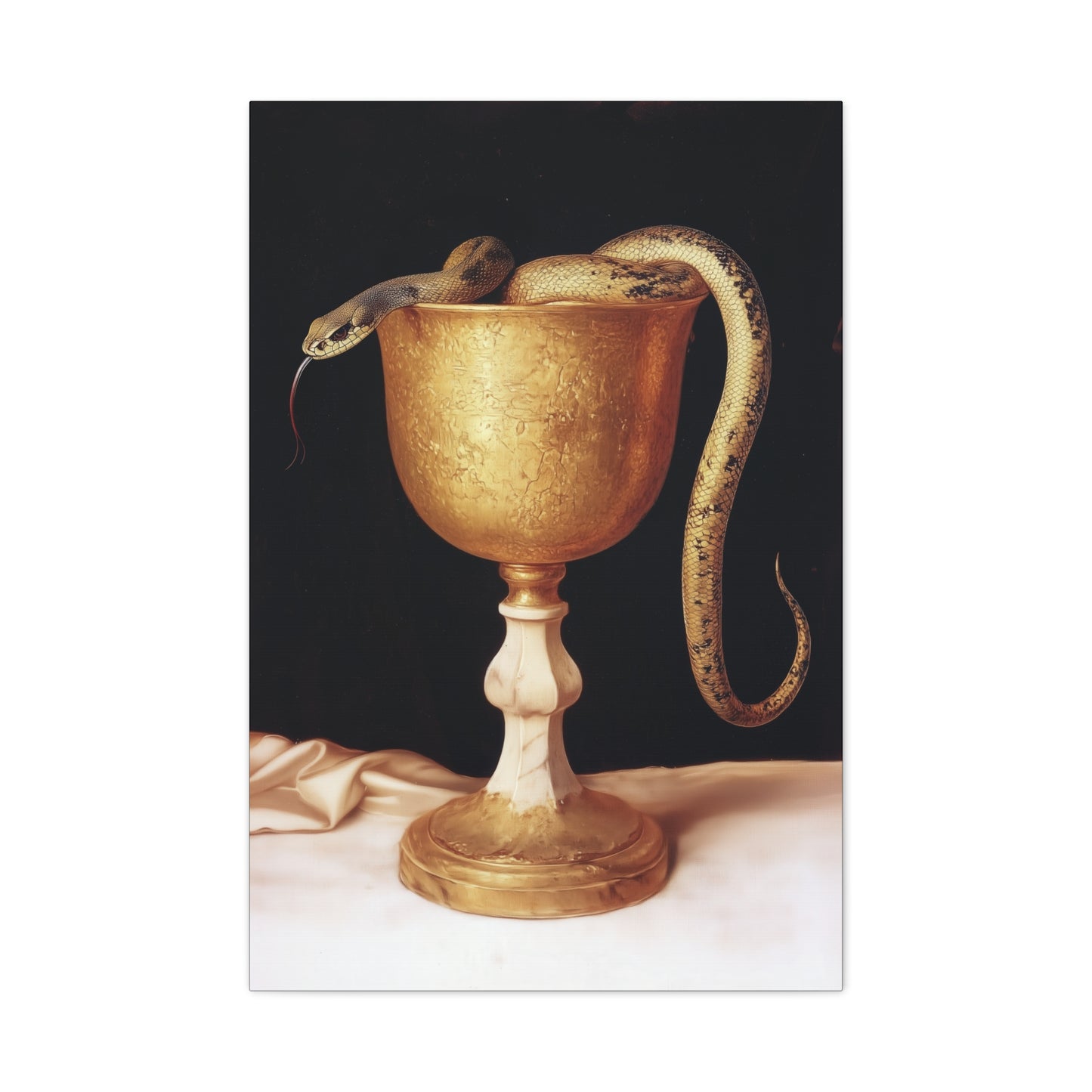 Saint John's Chalice - Gallery Wrapped Canvas - Print - Religious Art for your Home - Catholic