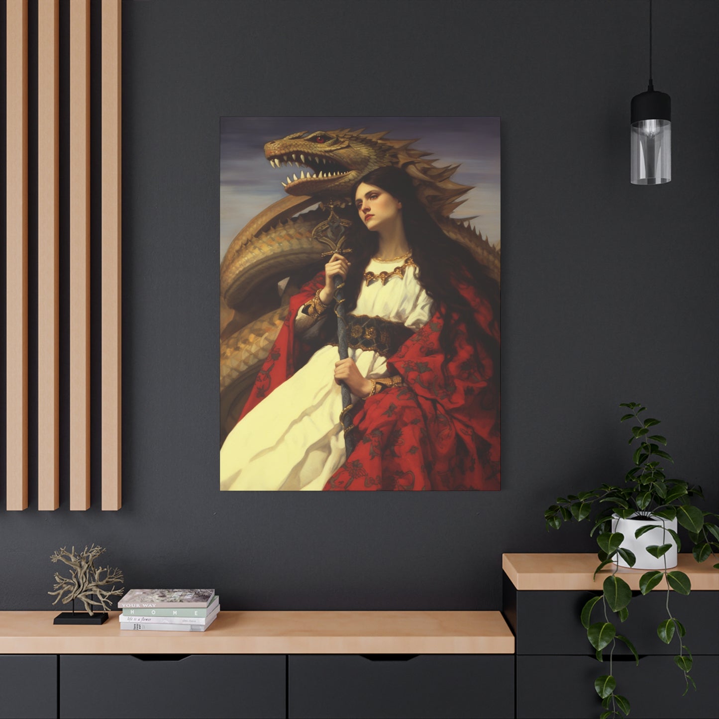 Saint Martha of Bethany Canvas Print - Multiple Sizes - Catholic Home art - Museum Wrapped Canvas - Sanctified Souls Print