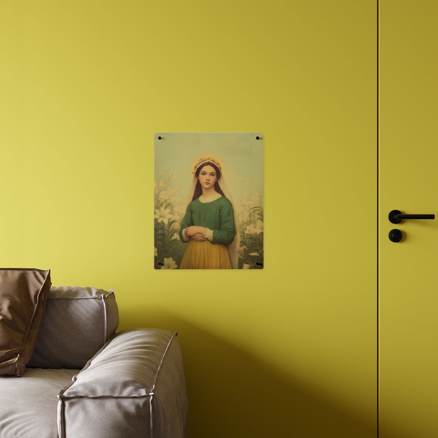 Saint Maria Goretti Wall Art Panel - Ready to Hang Acrylic Print - Catholic Saint Art - Patron Saint Print - No Frame needed