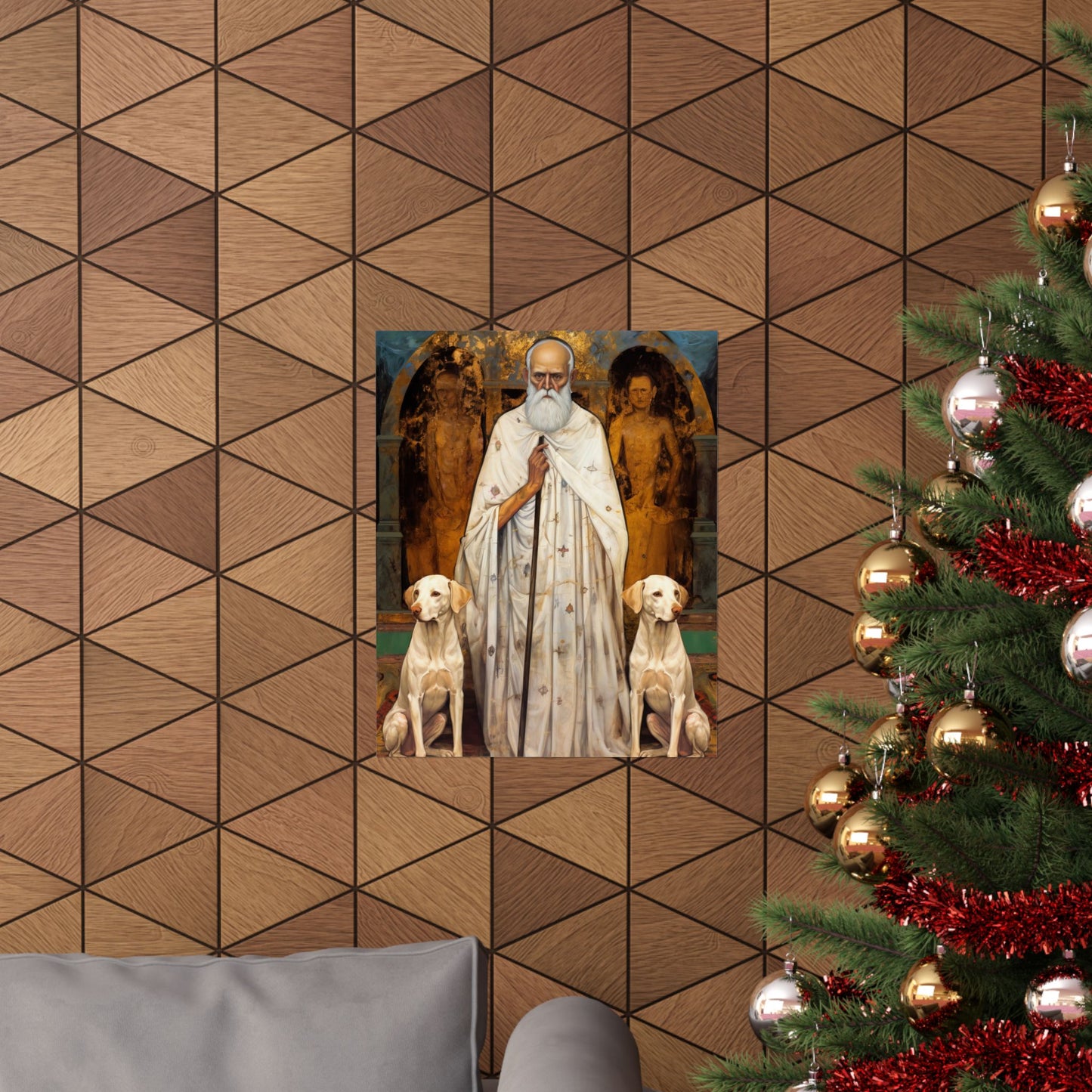 Saint Lazarus of Bethany - Sanctified Souls Print - Multiple Sizes - Premium Matte Vertical Posters