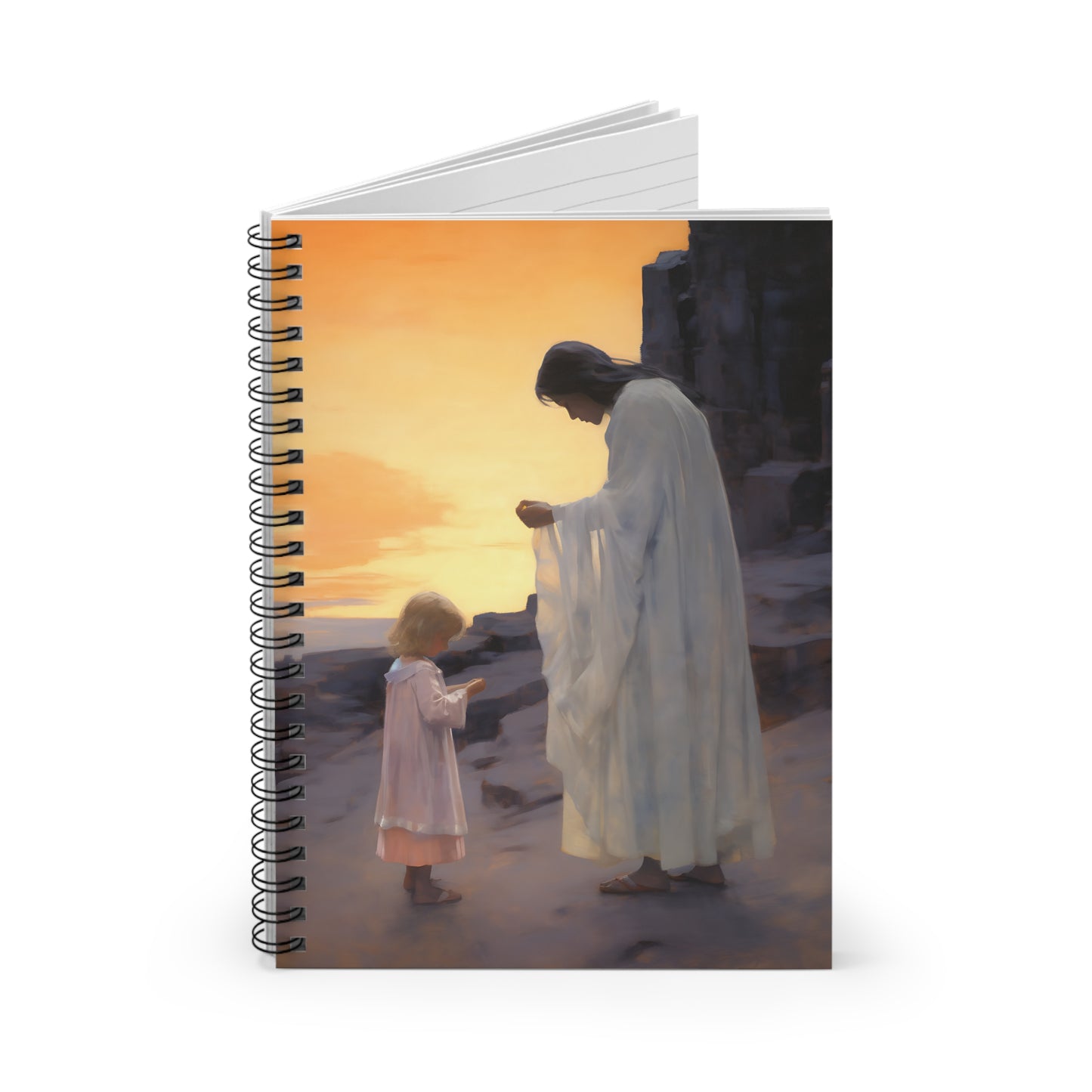 Luminous Love Mother's Journal - Sanctified Souls Art - Religious Based Notebook - Spiral Notebook - Ruled Line