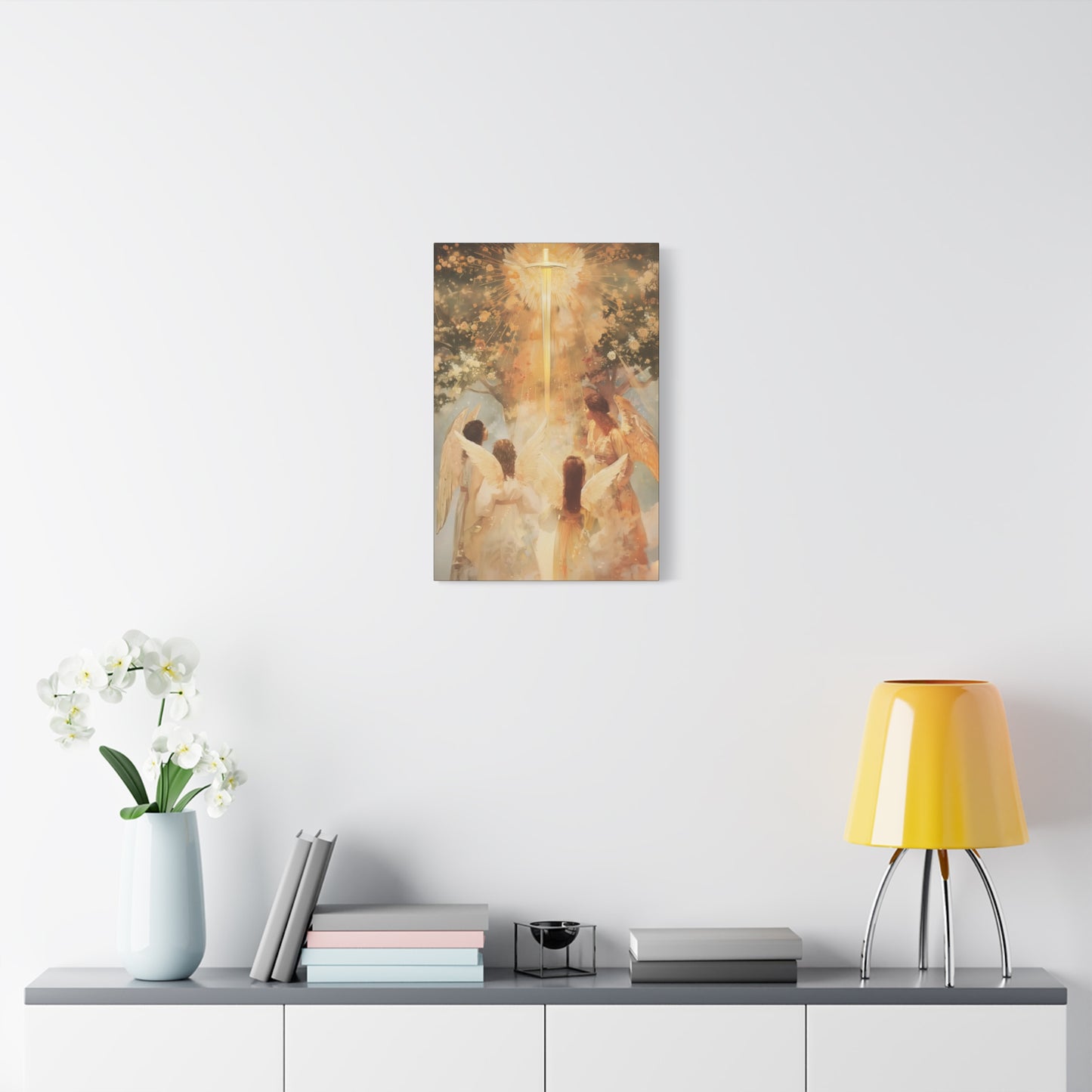 The Watchers of the First Dawn - Guardians of Eden - Gallery Wrapped Canvas - Print - Religious Art for your Home - Catholic Art