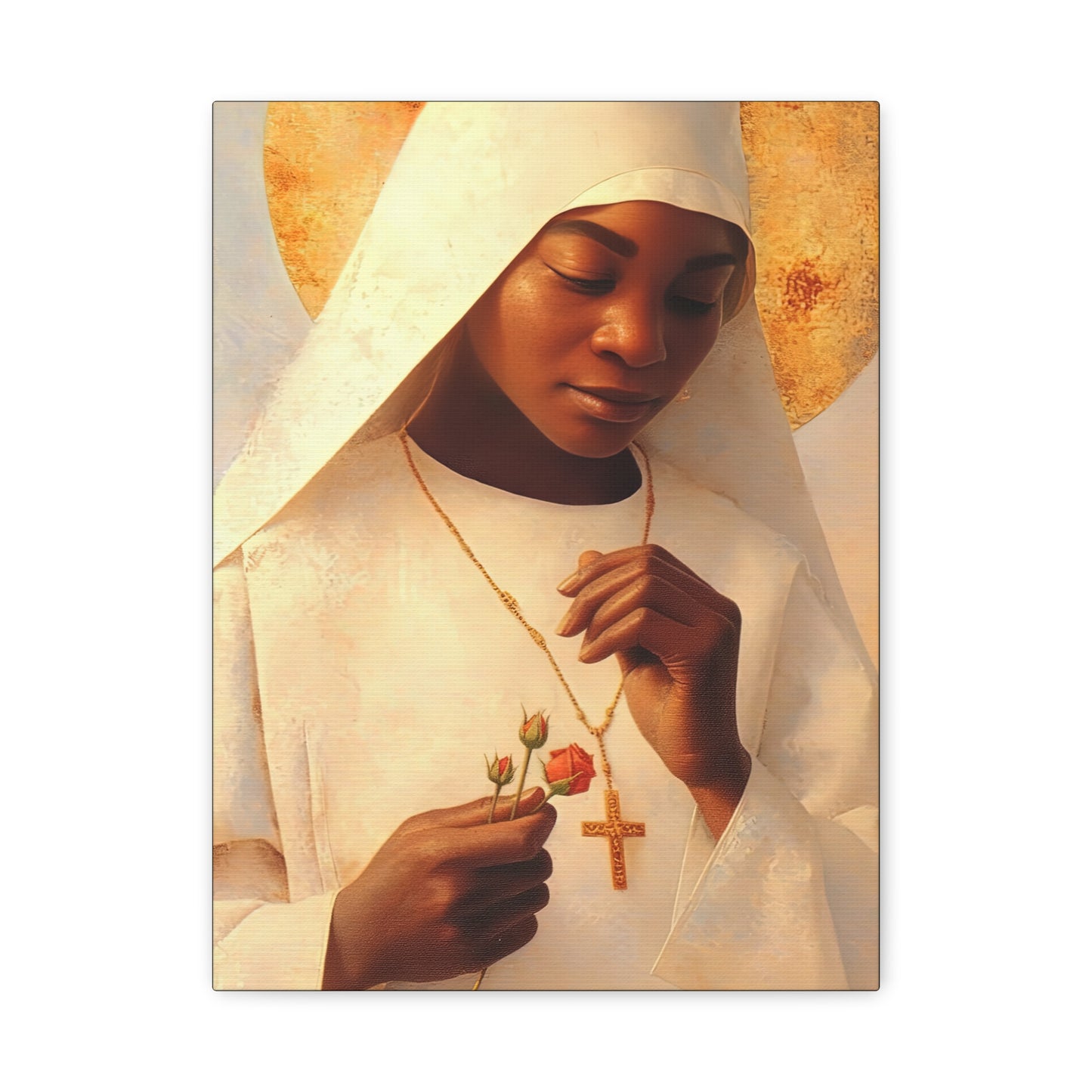 Blessed Marie-Clementine Anuarite Nengapeta - Gallery Wrapped Canvas - Print - Religious Art for your Home - Catholic art print