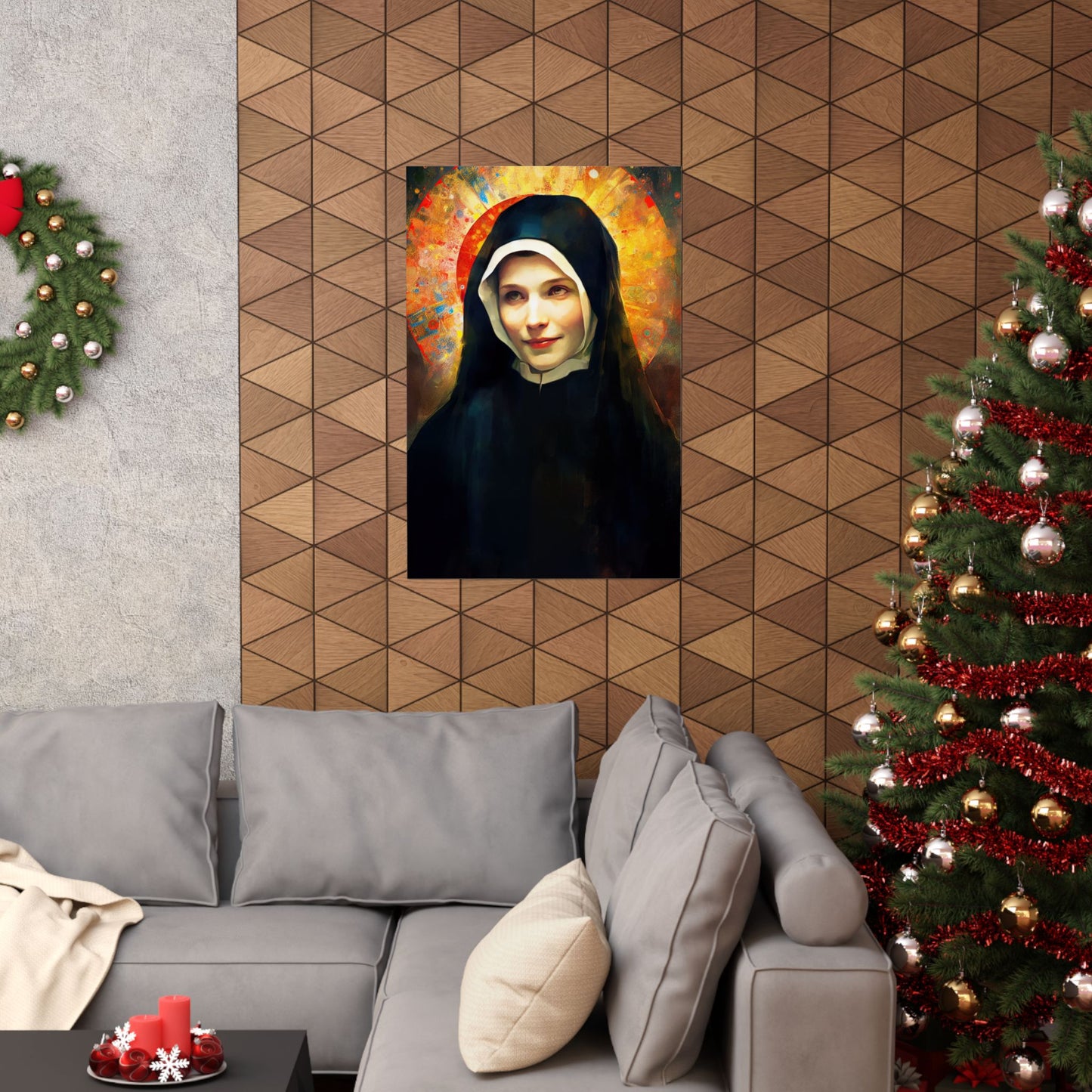 Saint Maria Faustina Kowalska Print - Sanctified Souls Print - Multiple Sizes - Premium Matte Vertical Posters