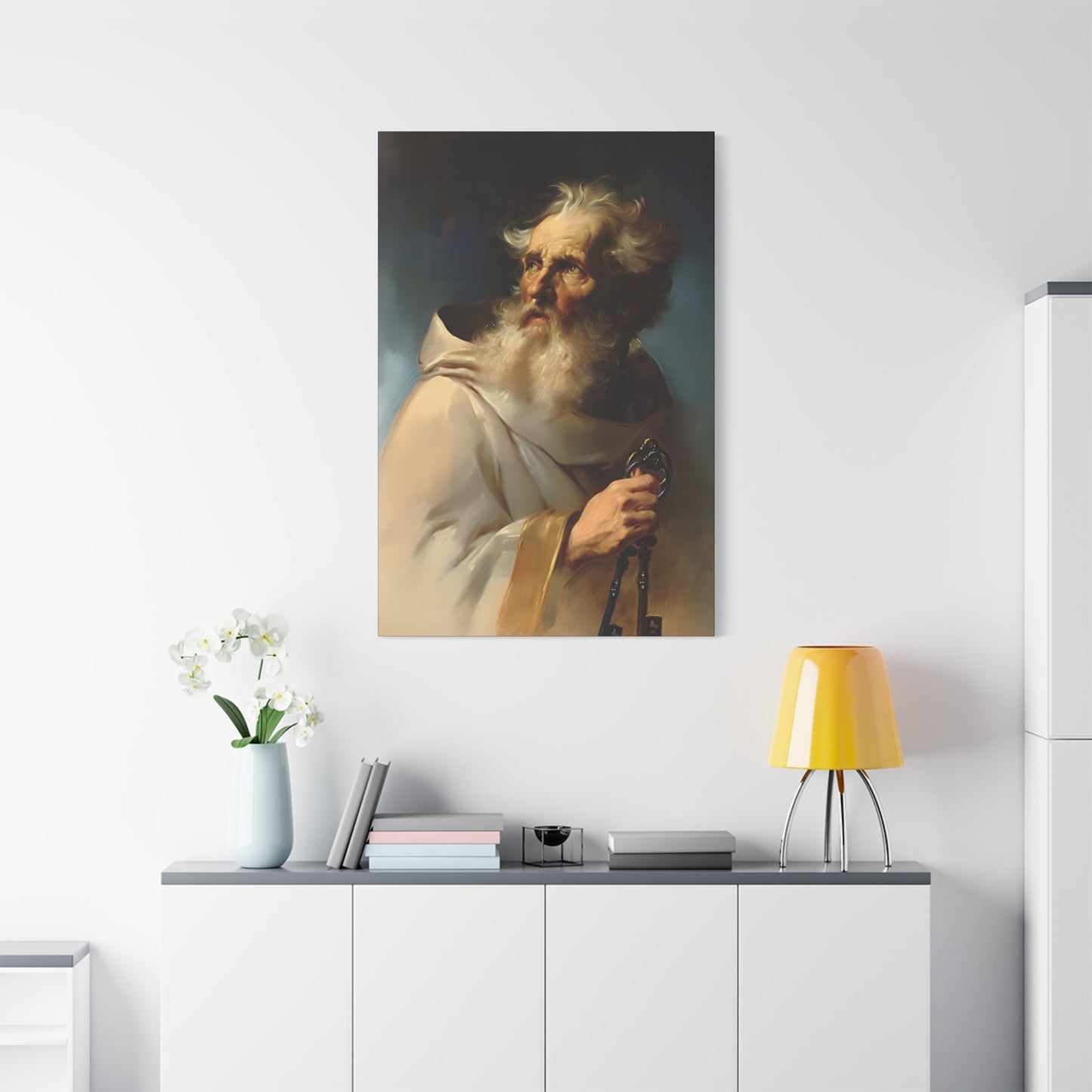 Saint Peter the Apostle - Museum Wrapped Canvas - Print - Religious Art for your Home - Christian print - Prayer Room - Catholic