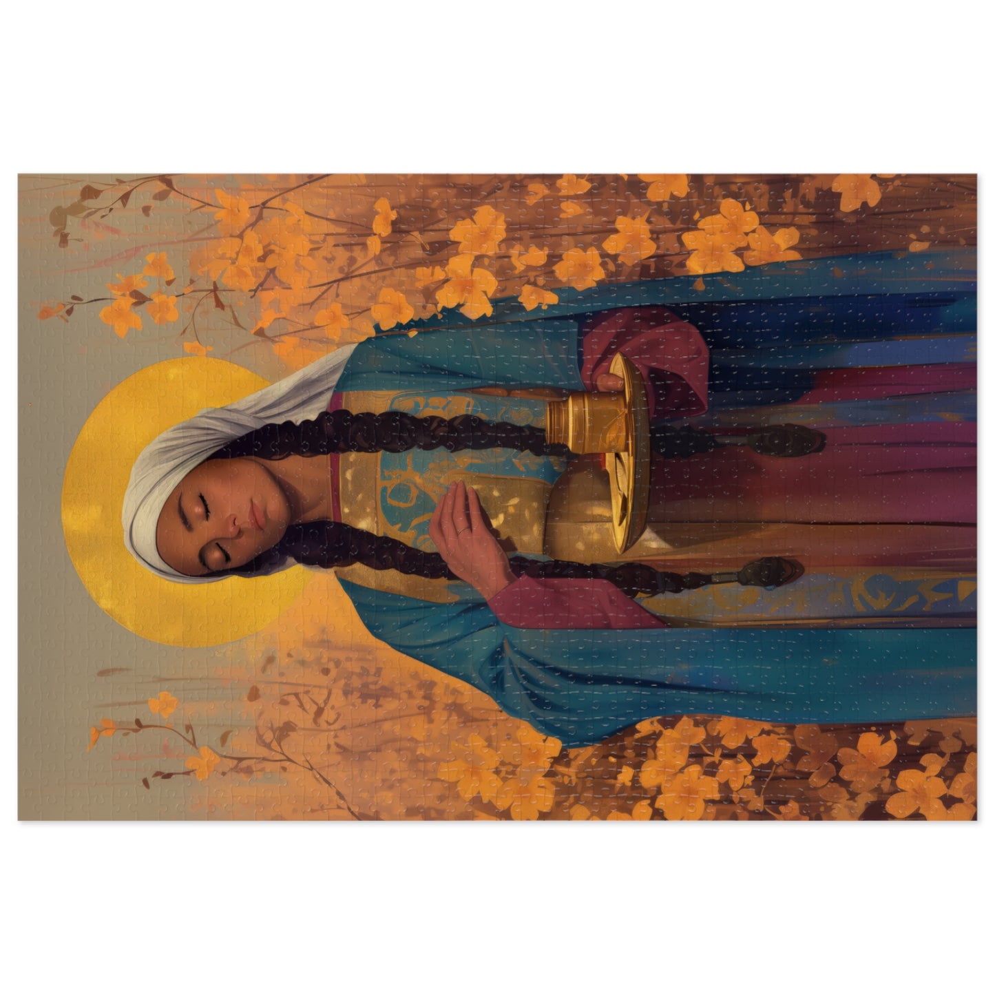 Saint Hermione of Ephesus - Puzzle & Keepsake Tin - Religious Jigsaw Puzzle (30, 110, 252, 500,1000-Piece)