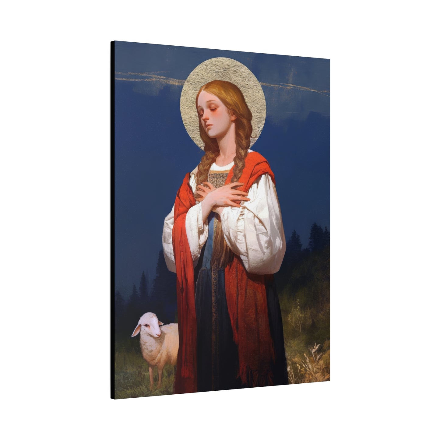 Saint Genevieve - Gallery Wrapped Canvas - Print - Religious Art for your Home - Catholic Art