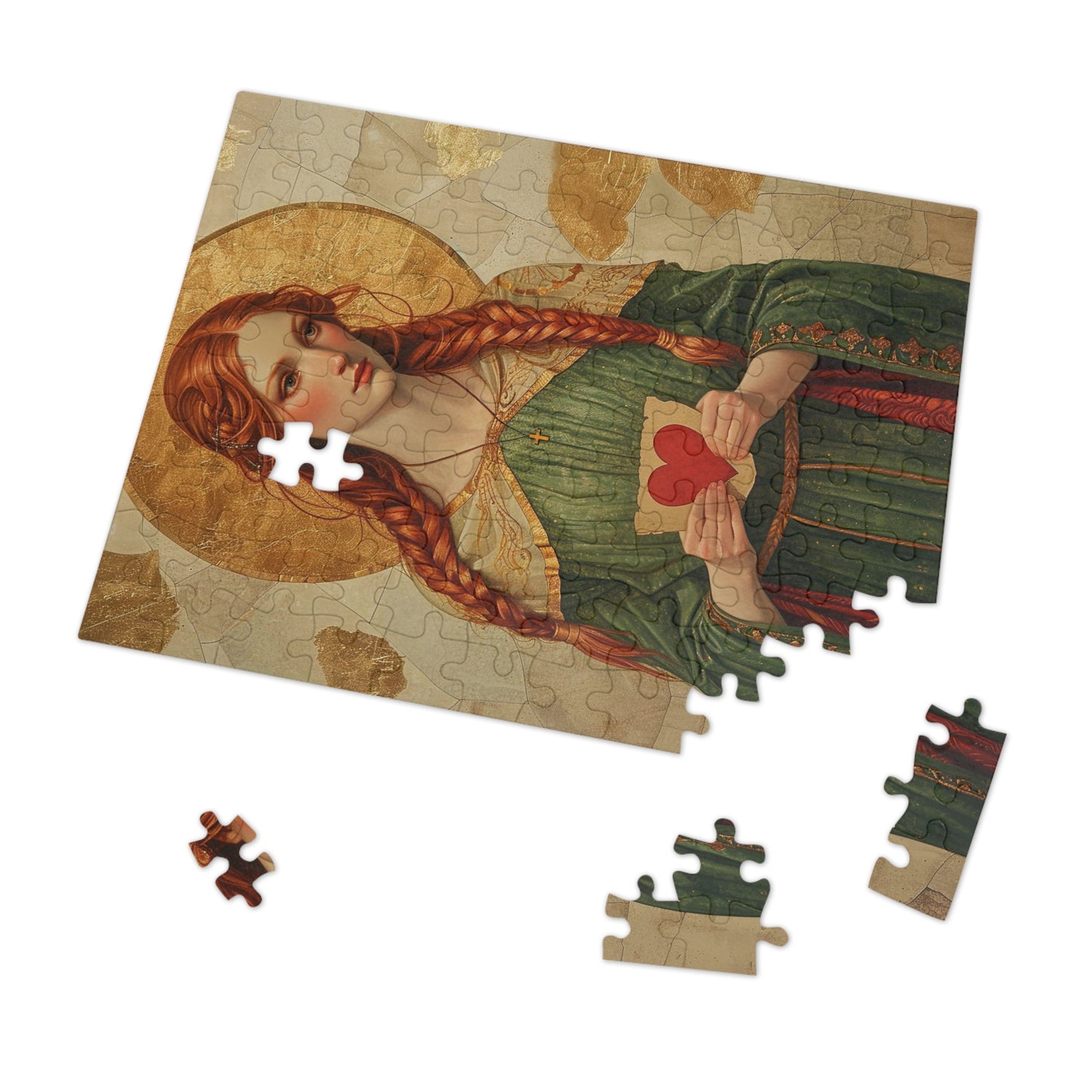 Saint Dwynwen - Puzzle and Keepsake Tin - Religious Jigsaw Puzzle (30, 110, 252, 500,1000-Piece) - Religious Puzzle