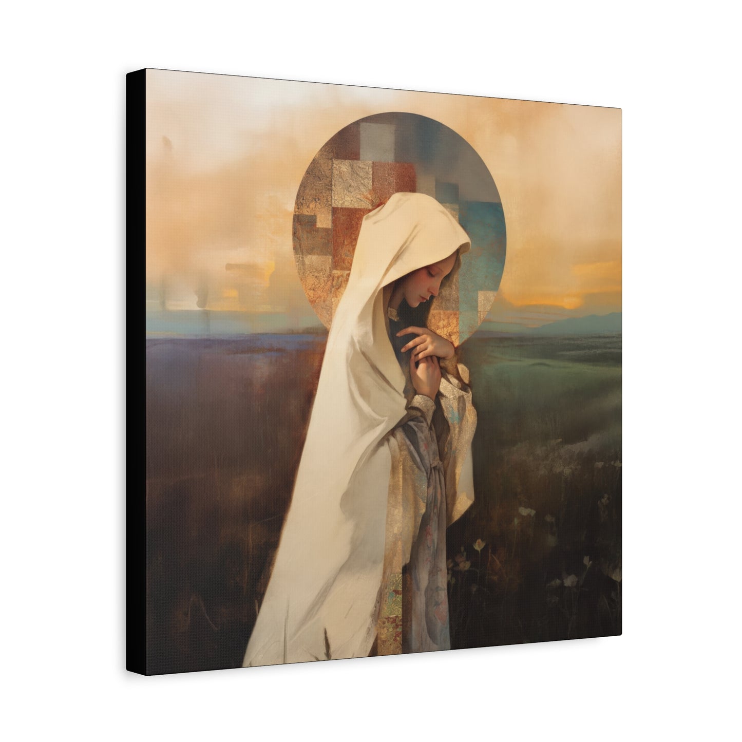 Our Lady of the Prairie - Multiple Sizes - Catholic Home art - Museum Wrapped Canvas - Sanctified Souls Print