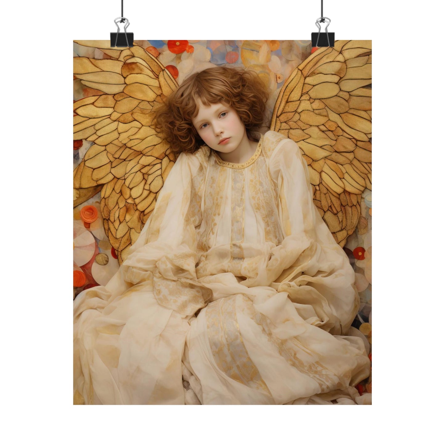 Guiding Light - Sanctified Souls Print - Multiple Sizes - Premium Matte Vertical Poster - Guardian Angel