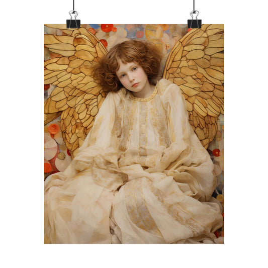 Guiding Light - Sanctified Souls Print - Multiple Sizes - Premium Matte Vertical Poster - Guardian Angel