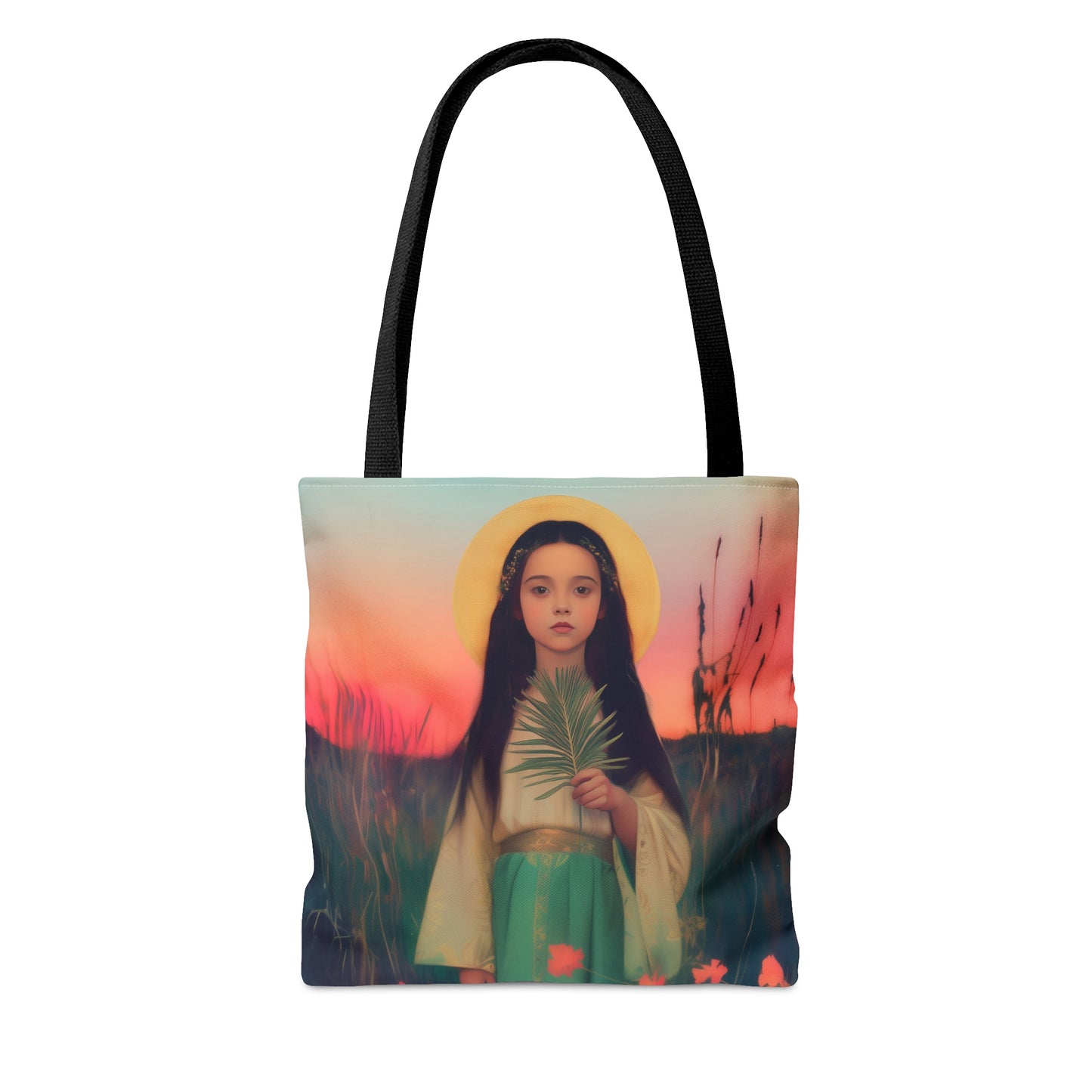 Saint Charity - Tote Bag - Large Medium Small Faith Art Bag - Bible Study Faith Purse - Double Sided Prayer Tote - Catholic Saint