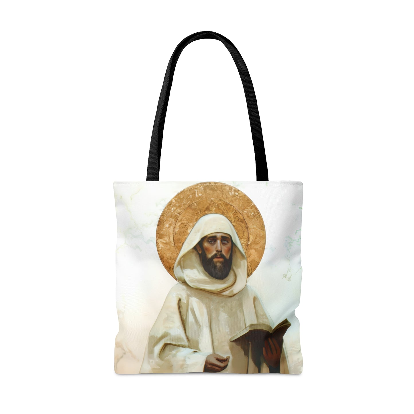 Saint William of Vercelli Tote Bag - Large Medium Small Faith Art Bag - Catholic Faith Purse - Religious Carry All Reusable Tote Bag