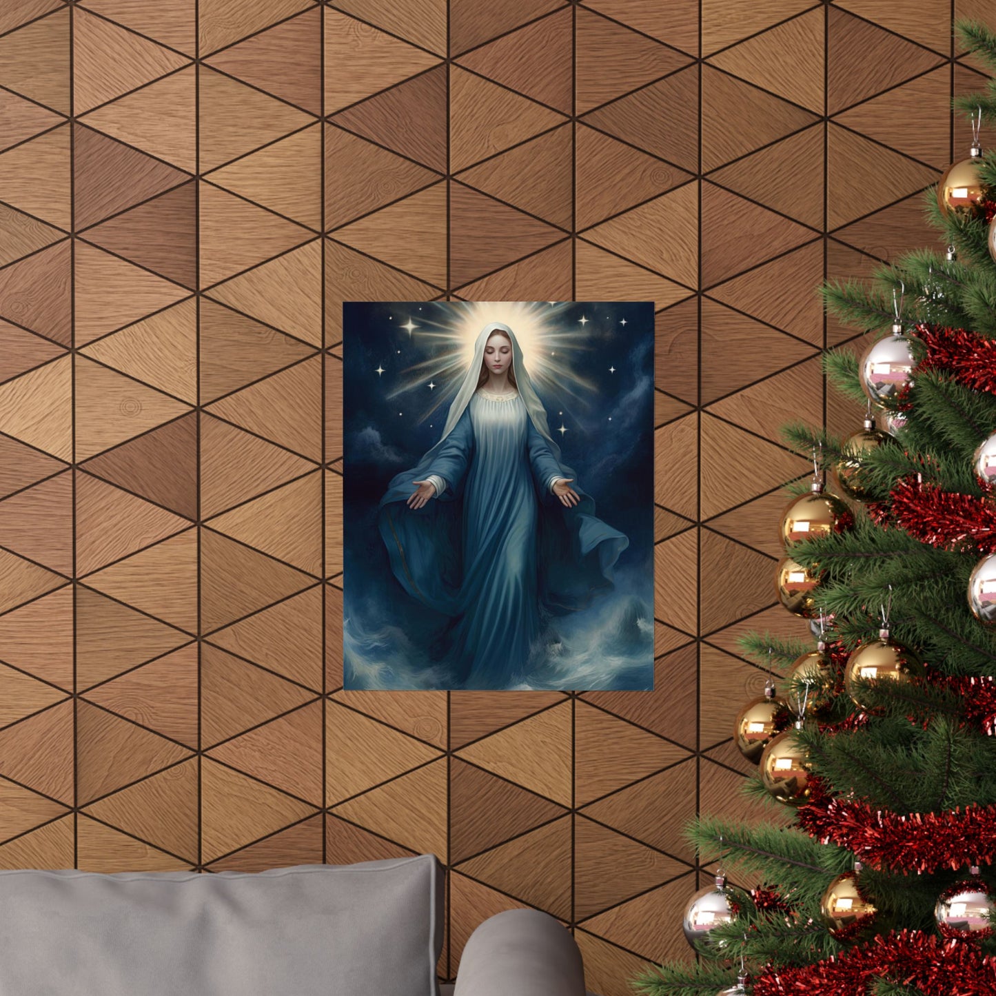 Our Lady, Star of the Sea - Sanctified Souls Print - Multiple Sizes - Premium Matte Vertical Posters - Stella Maris Print