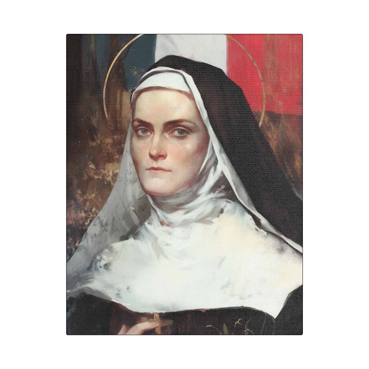 Saint Jeanne-Antide Thouret - Museum Wrapped Canvas - Print - Religious Art for your Home - Christian print - Prayer Room Art - Catholic