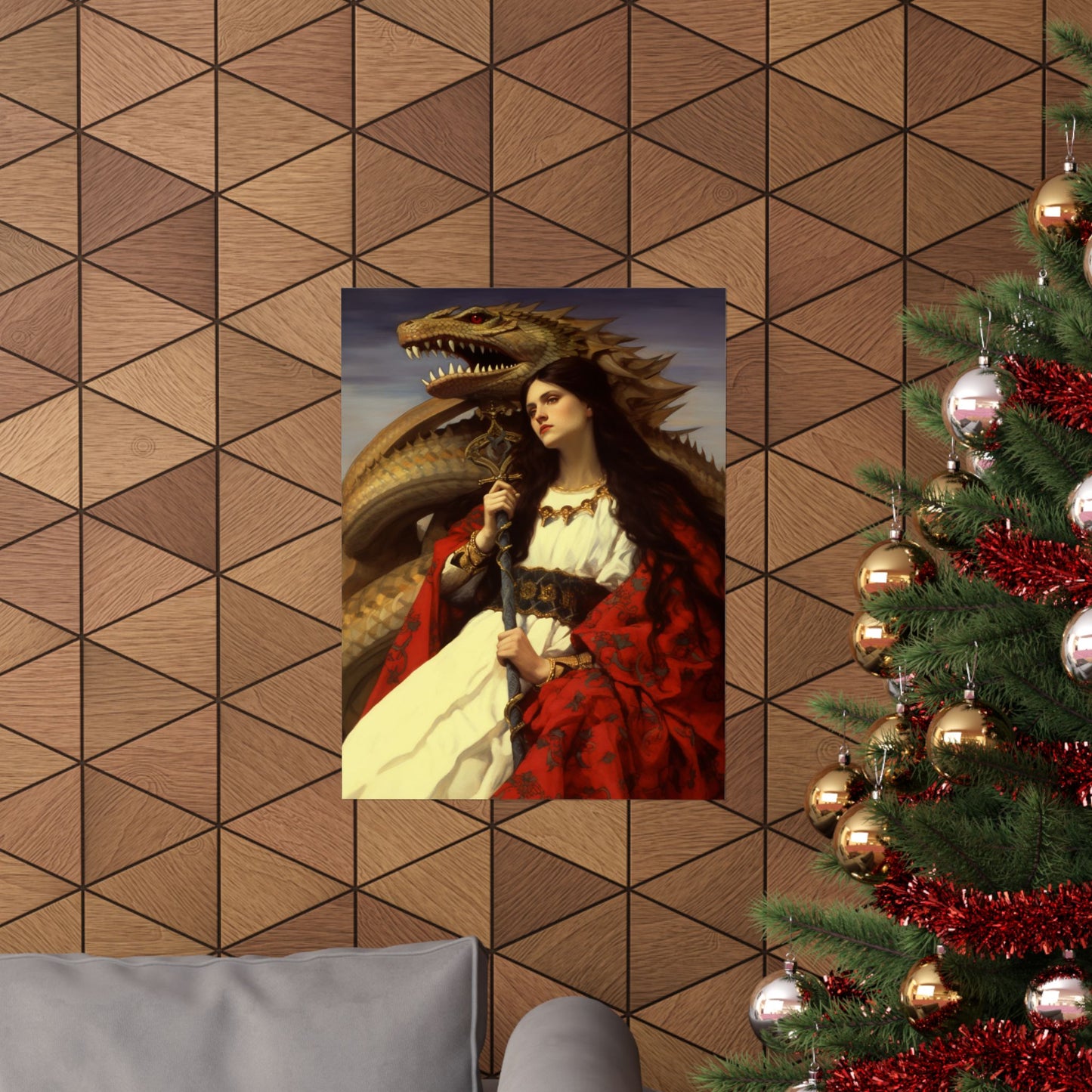 Saint Martha of Bethany - Sanctified Souls Print - Multiple Sizes - Premium Matte Vertical Posters