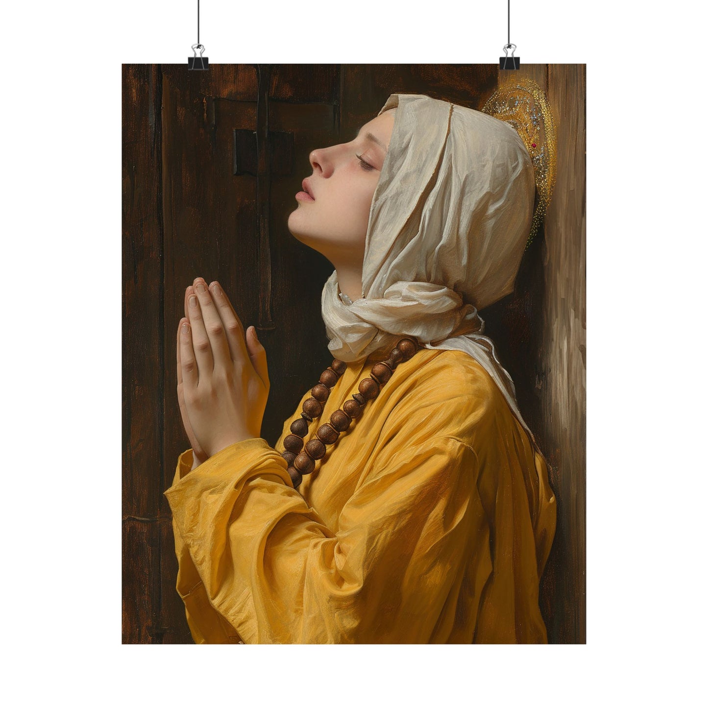 Blessed Yvette of Huy - Sanctified Souls Print - Multiple Sizes - Premium Matte Vertical Posters - Catholic Poster Art for your home