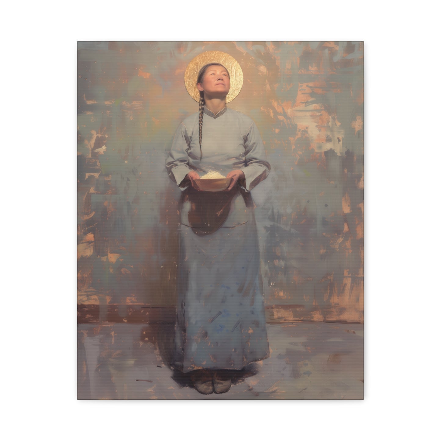 Saint Martha Wang - Chinese Martyr Saint  - Gallery Wrapped Canvas - Print - Religious Art for your Home - Catholic Art